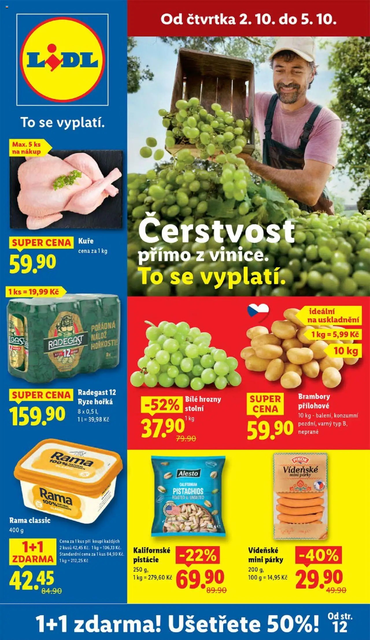 Lidl leták - strana 1- platný od 02.10.2025