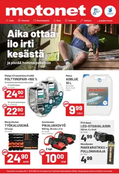 Esikatselu Motonet tarjoukset voimassa alkaen 30/07/2025