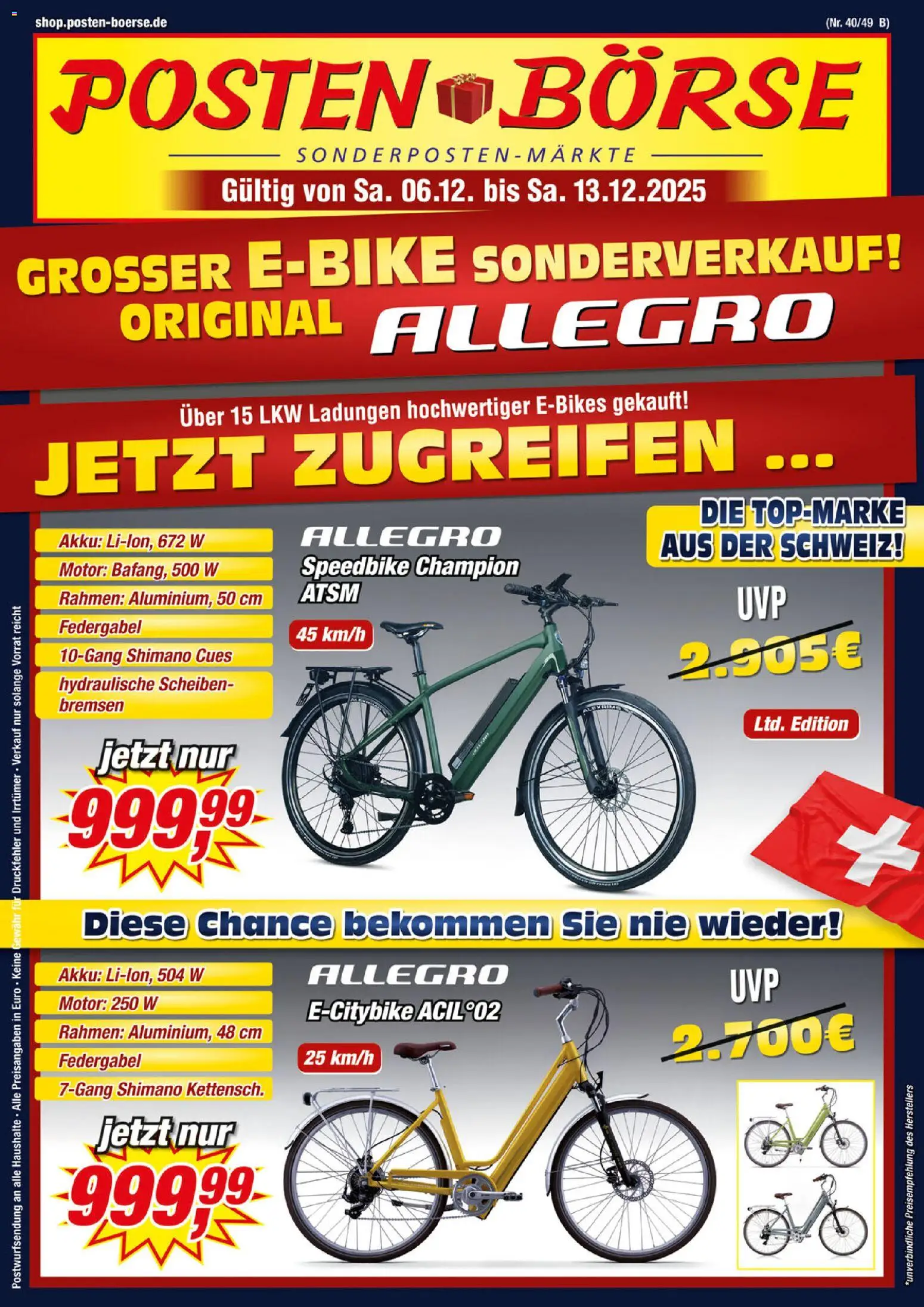 Posten Börse Prospekt - Seite 1 - gültig ab 06.12.2025