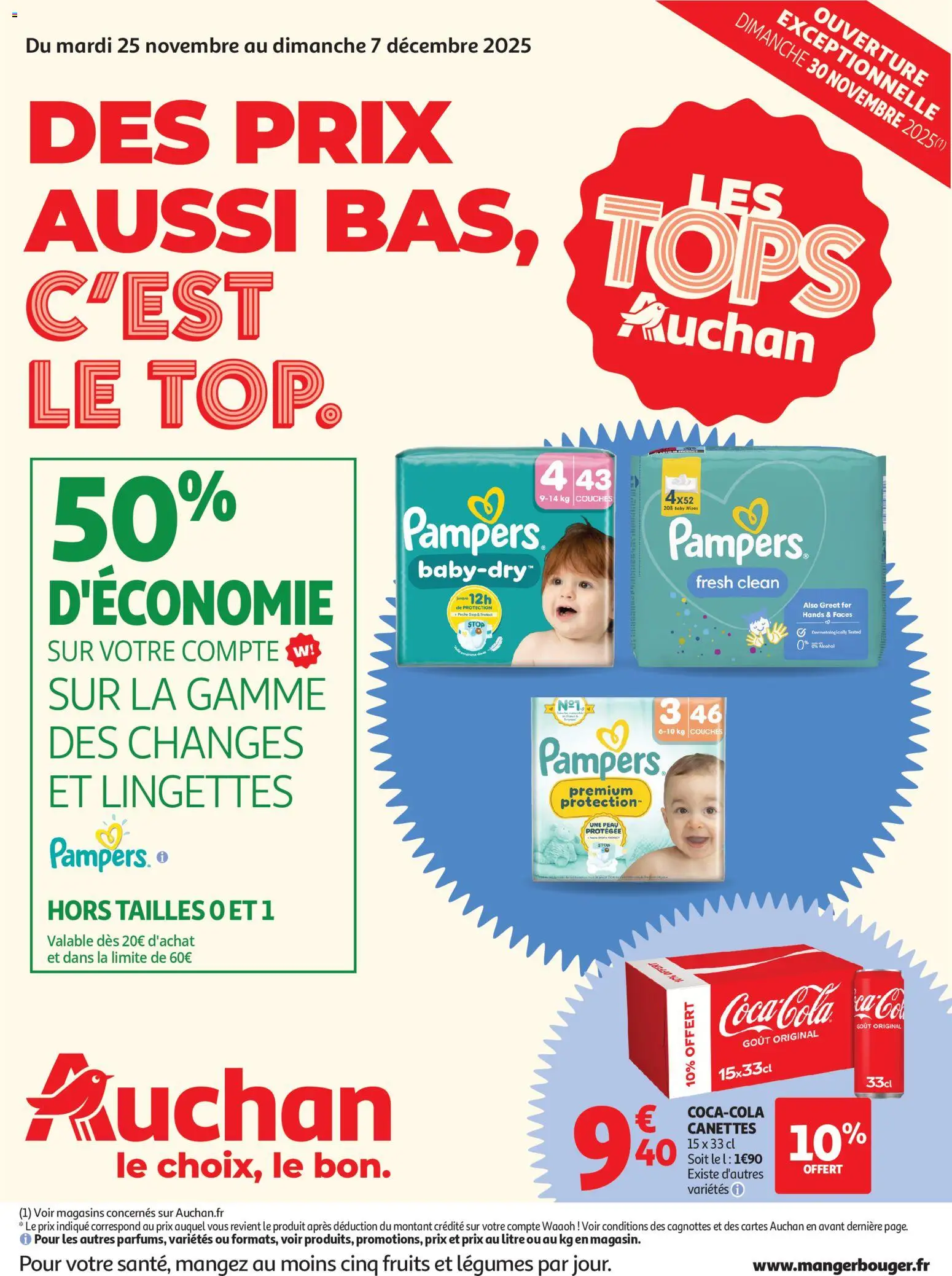 Auchan - Des prix aussi bas, c'est le Top - page 1 - valable à partir du 25/11/2025