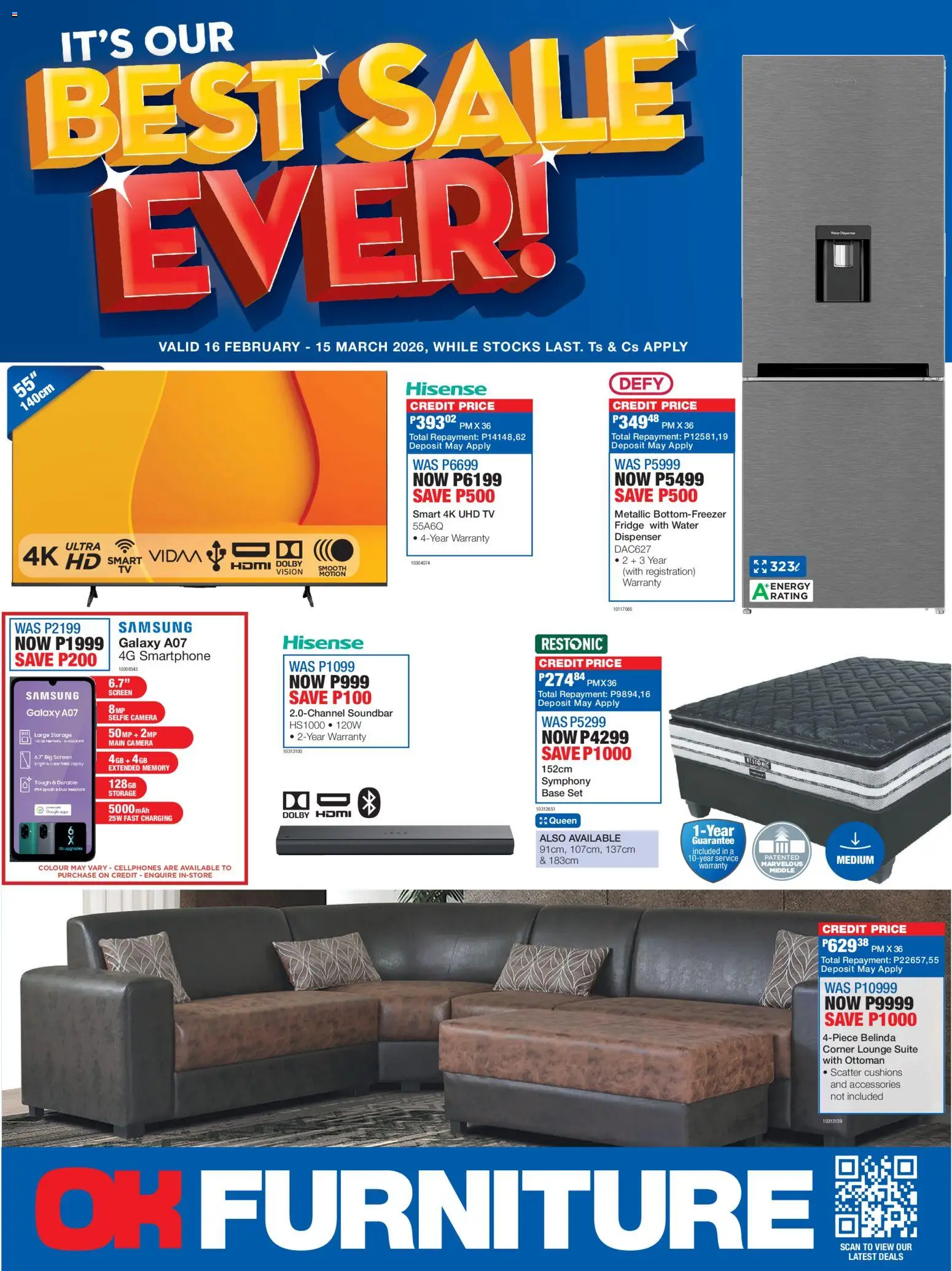 OK Furniture - Best Sale Ever Catalogue Botswana  - page 1- valid from 16/02/2026