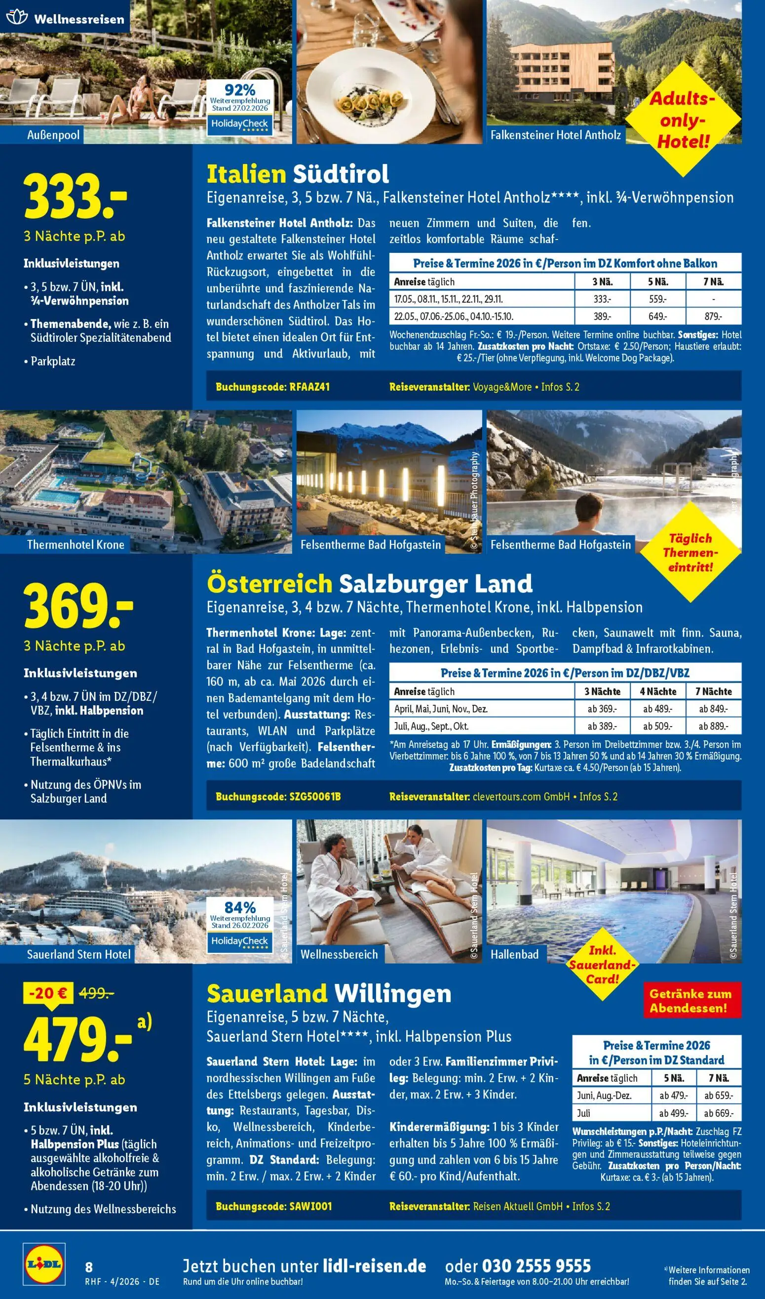 Lidl Reisen Prospekt 	 - Seite 8 - gültig ab 28.03.2026