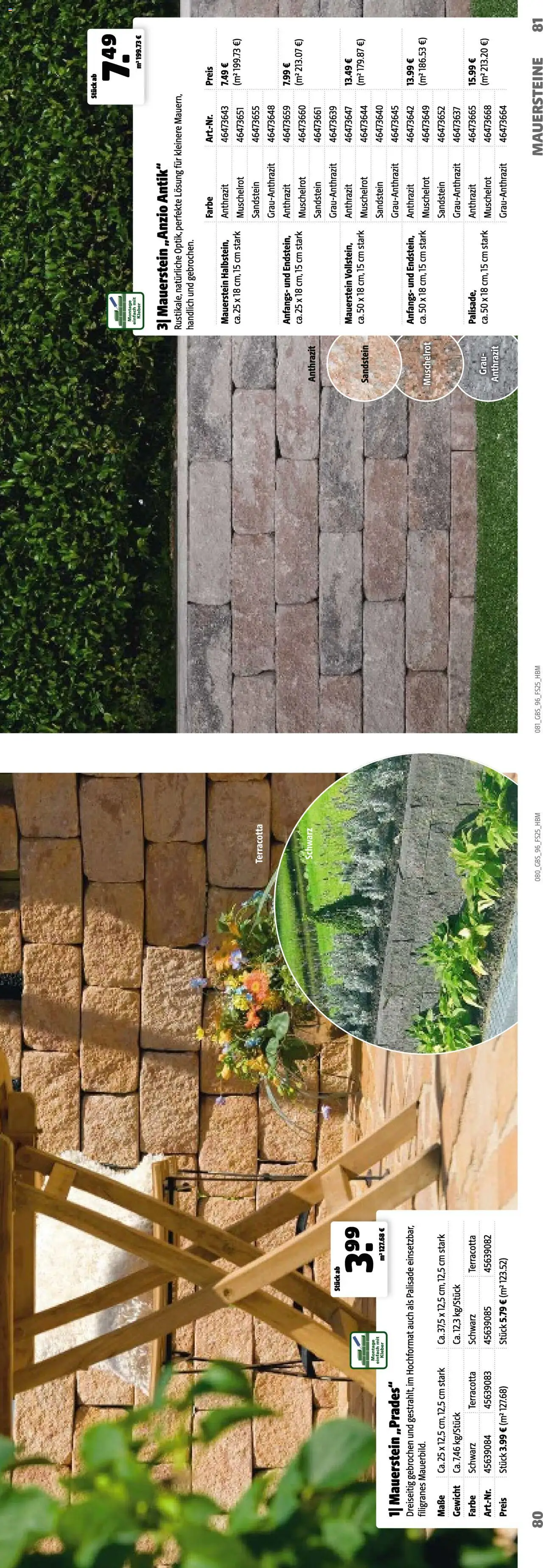 Hagebau Katalog Gartenbaustoffe - Seite 81 - gültig ab 02.03.2025