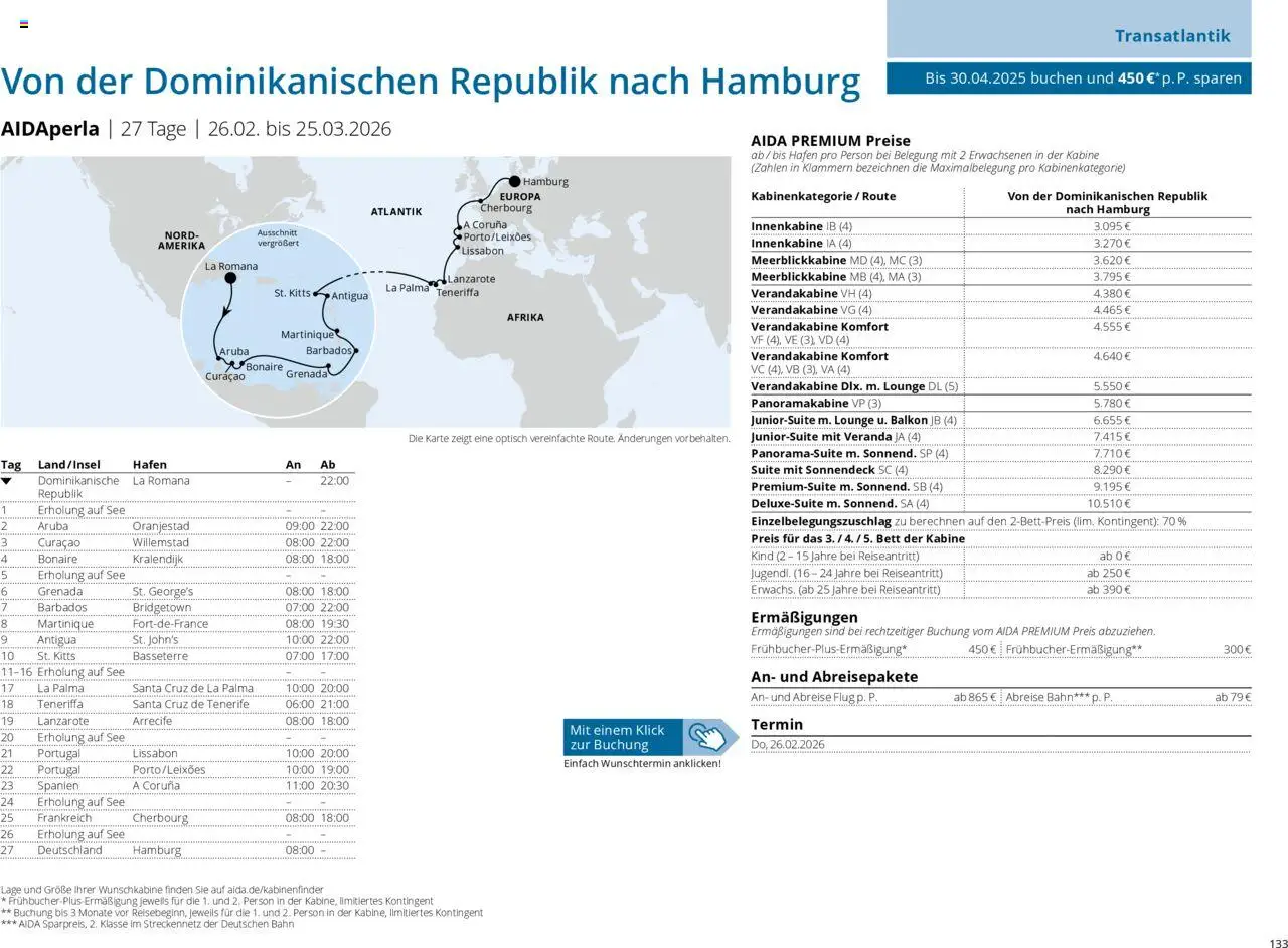 Aida Prospekt Winter 2025/26 - Seite 133 - gültig ab 01.10.2025