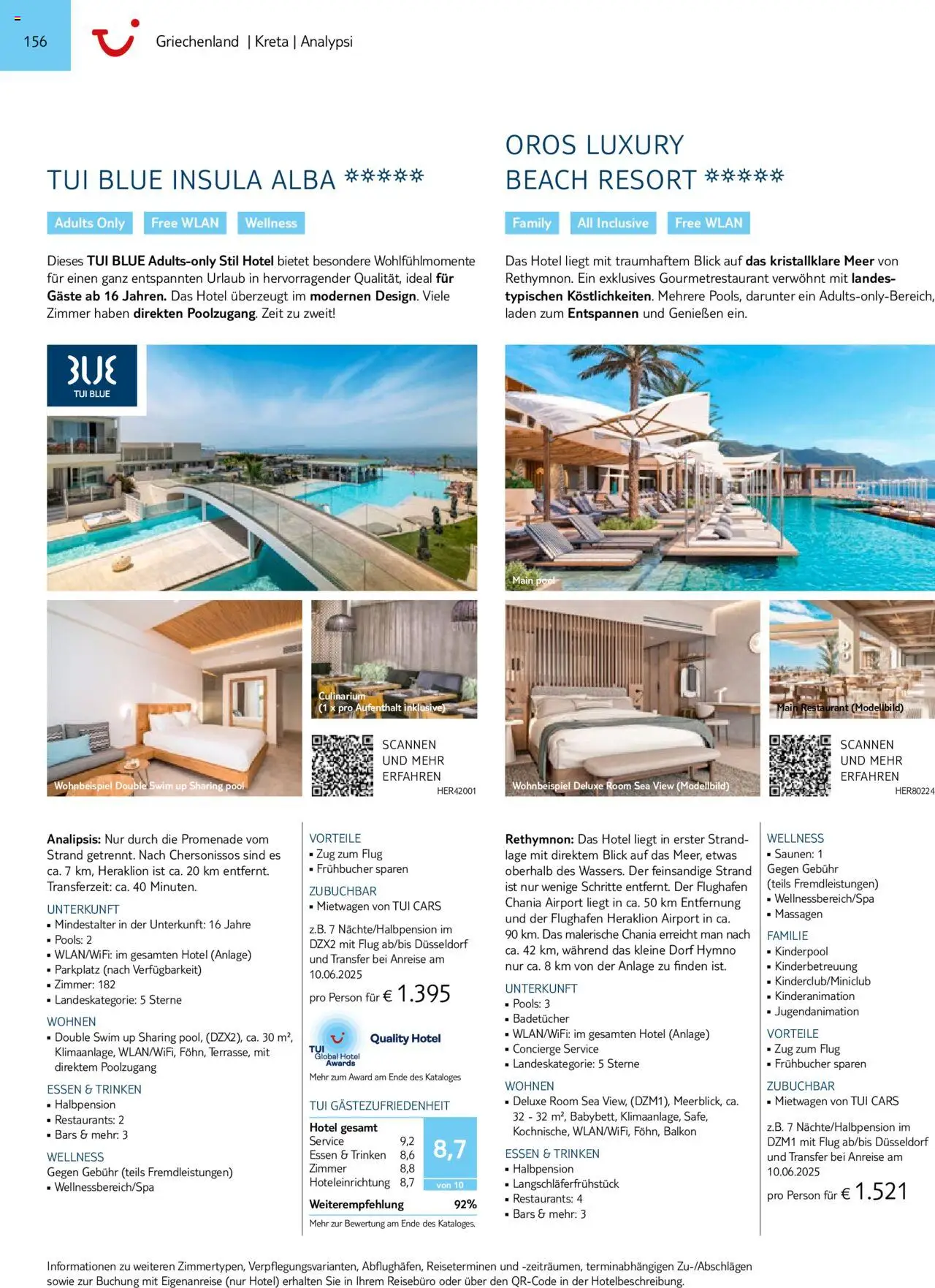 TUI  Südeuropa & Nordafrika 2025/26 - Seite 156 - gültig ab 01.01.2025