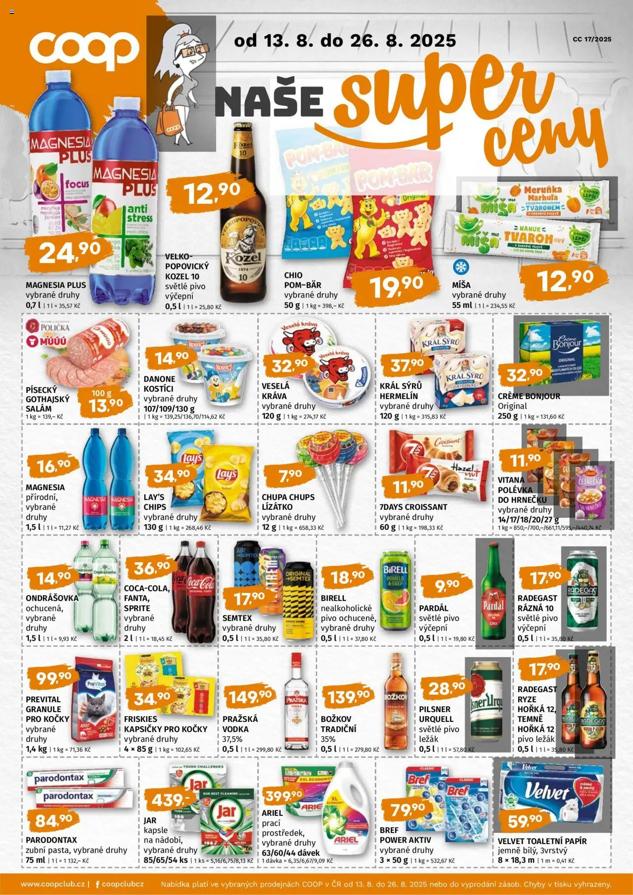 Trefa leták - COOP naše super ceny - strana 1- platný od 13.08.2025