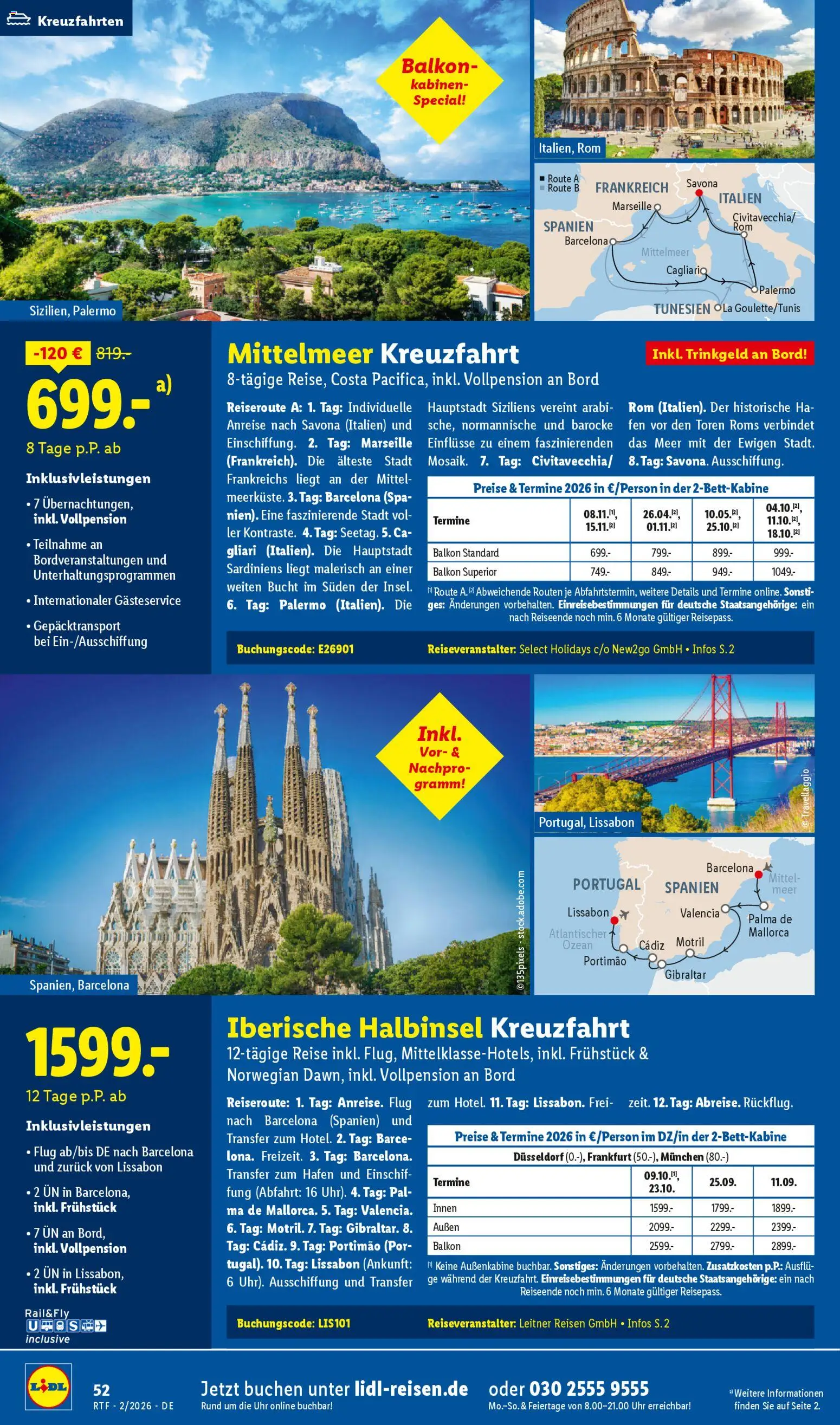 Lidl Reisen Prospekt 	 - Seite 52 - gültig ab 14.02.2026