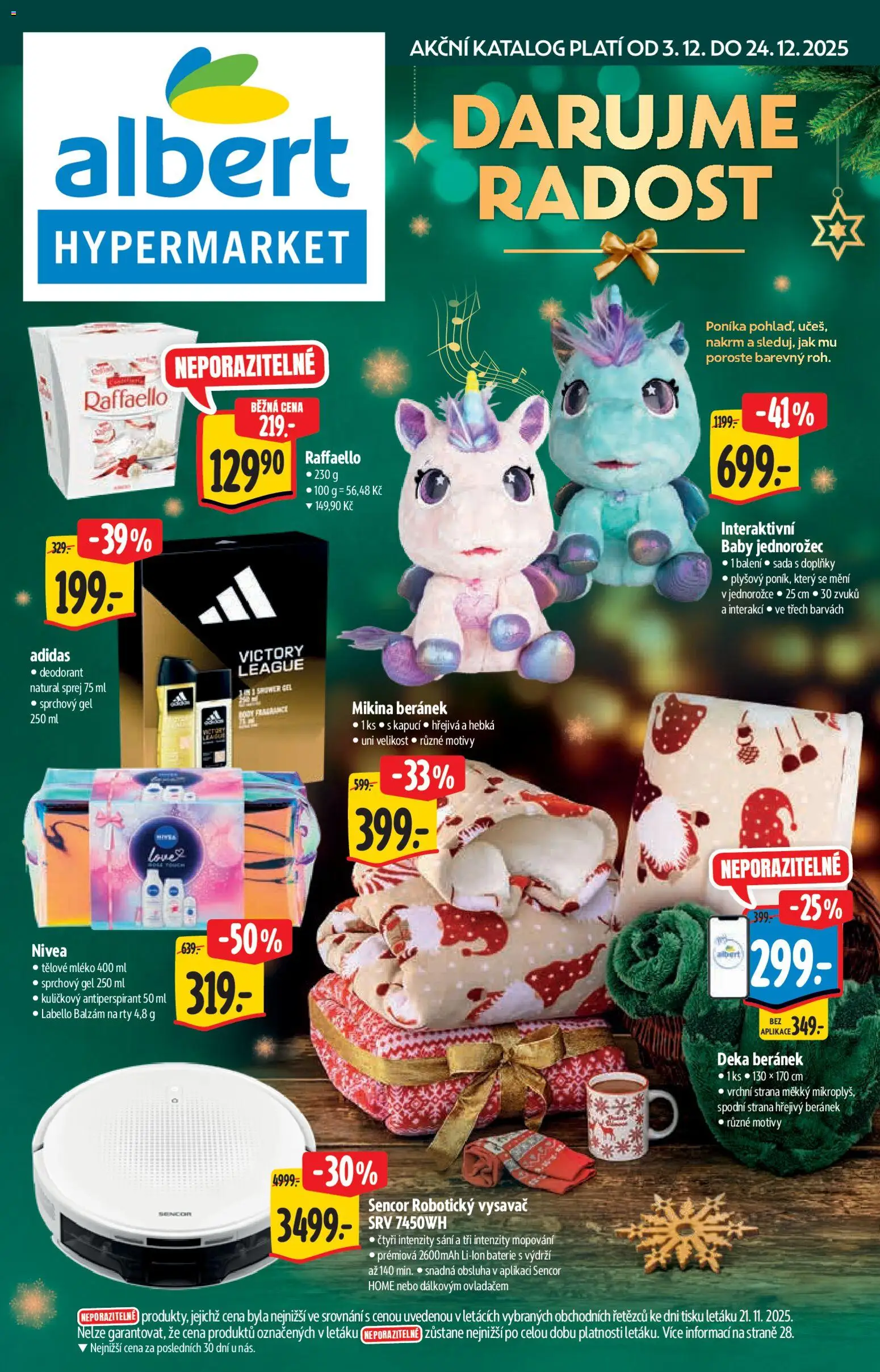 Albert katalog - Hypermarket - Dárky - strana 1- platný od 03.12.2025