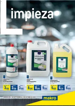 Vista previa del folleto Makro - Especial Limpieza Sur válido desde 01/09/2025