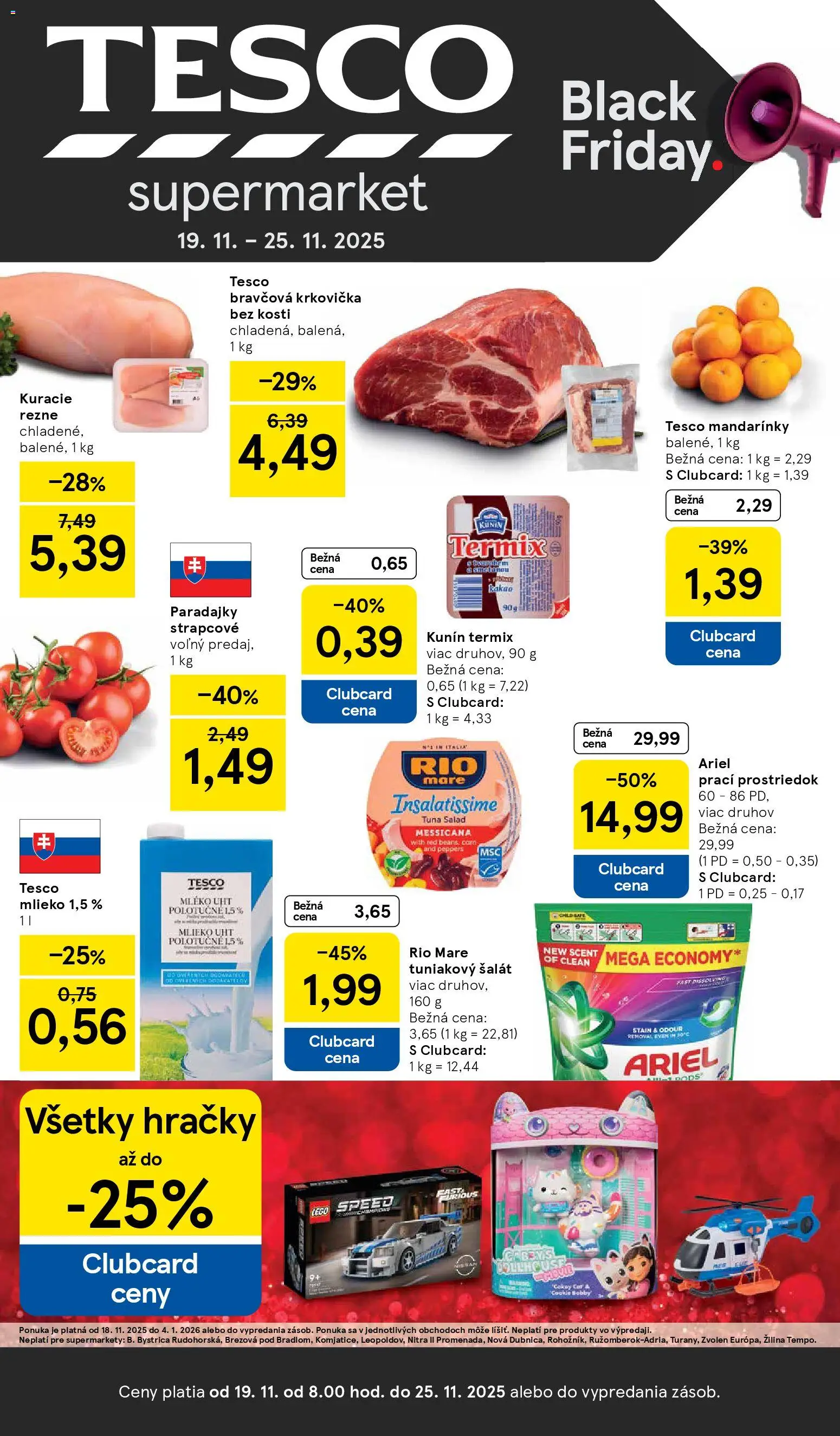 Tesco - Black Friday - strana 1- platný od 19.11.2025