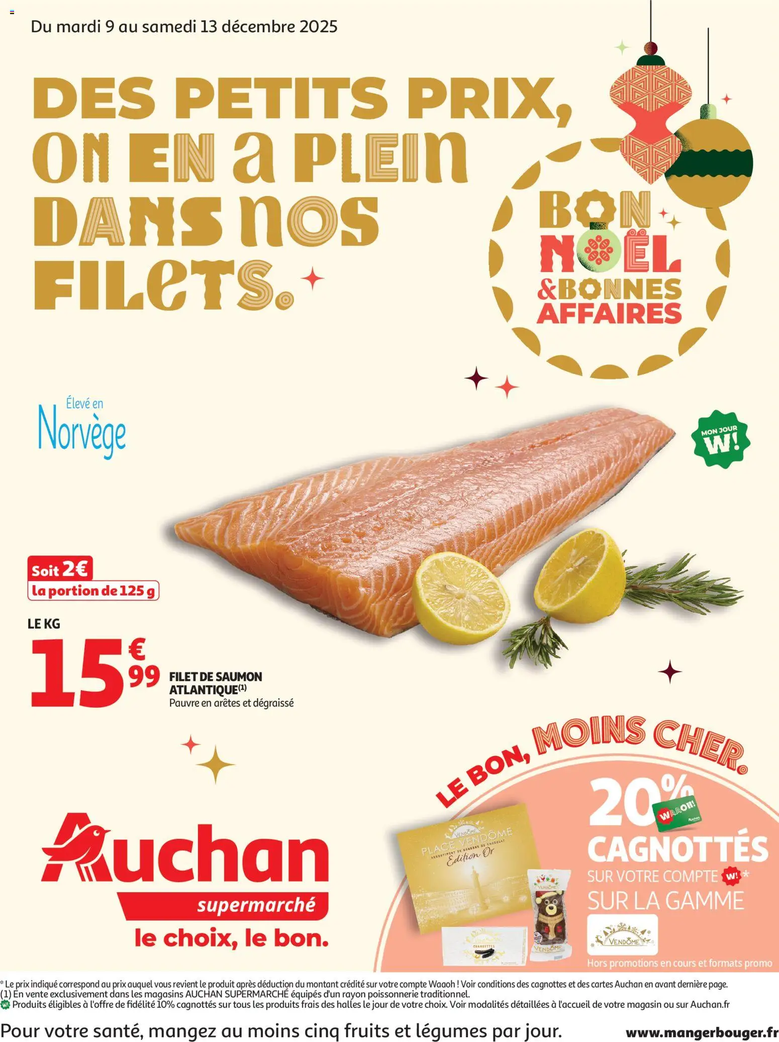 Auchan - Des petits prix, on en a plein dans nos filets dans votre super - pagina 1- geldig vanaf 09/12/2025