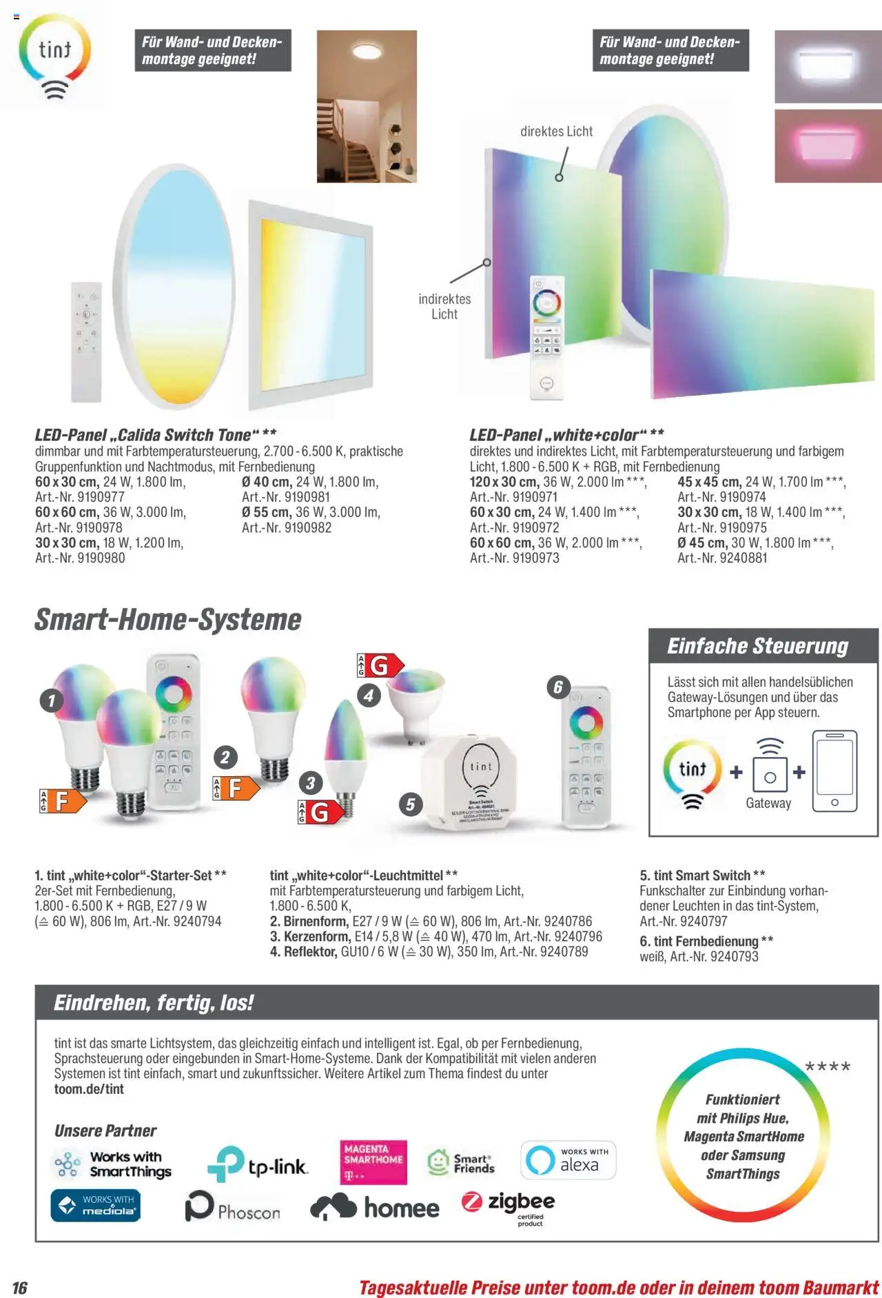 Toom Baumarkt Leuchten & Tapeten  - Seite 16 - gültig ab 01.09.2025