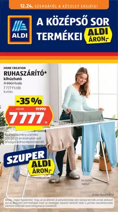 Előnézet Aldi Középső sor termékei érvényes 2025.12.24.-tól