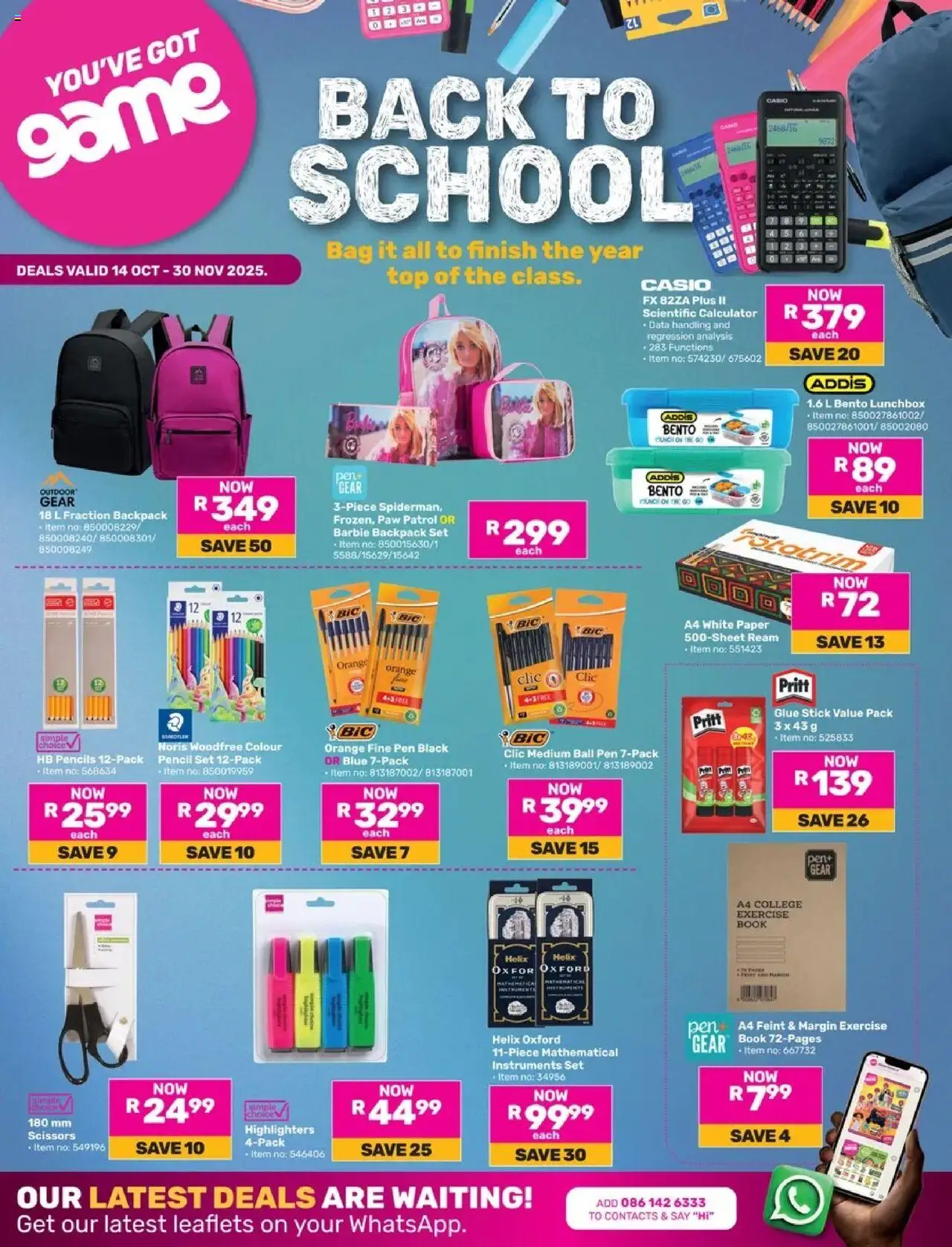 Game - Back To School - page 1- valid from 14/10/2025