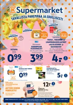 Esikatselu K-Supermarket tarjoukset voimassa alkaen 10/11/2025