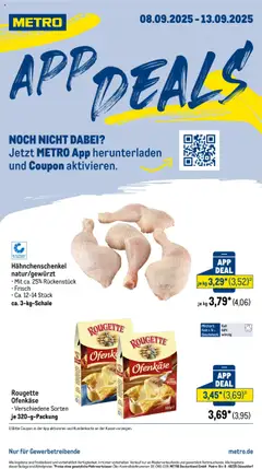 Vorschau Metro App Deals gültig ab 08.09.2025