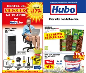 Hubo folder geldig vanaf 01/04/2026