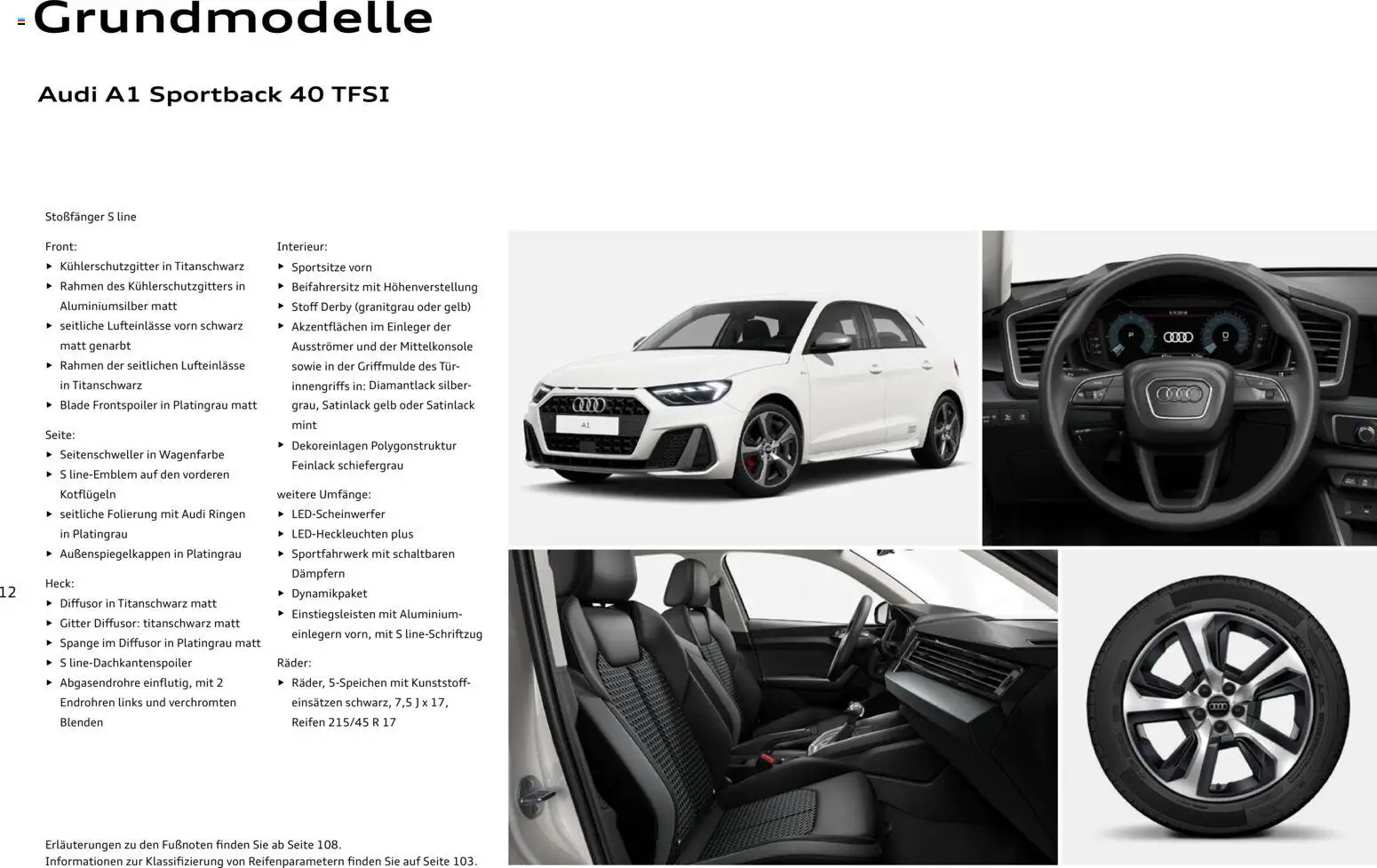 Audi A1 Sportback / A1 allstreet - Seite 12 - gültig ab 28.10.2025