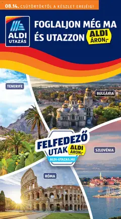 Előnézet Aldi - Utazás katalógus érvényes 2025.08.14.-tól