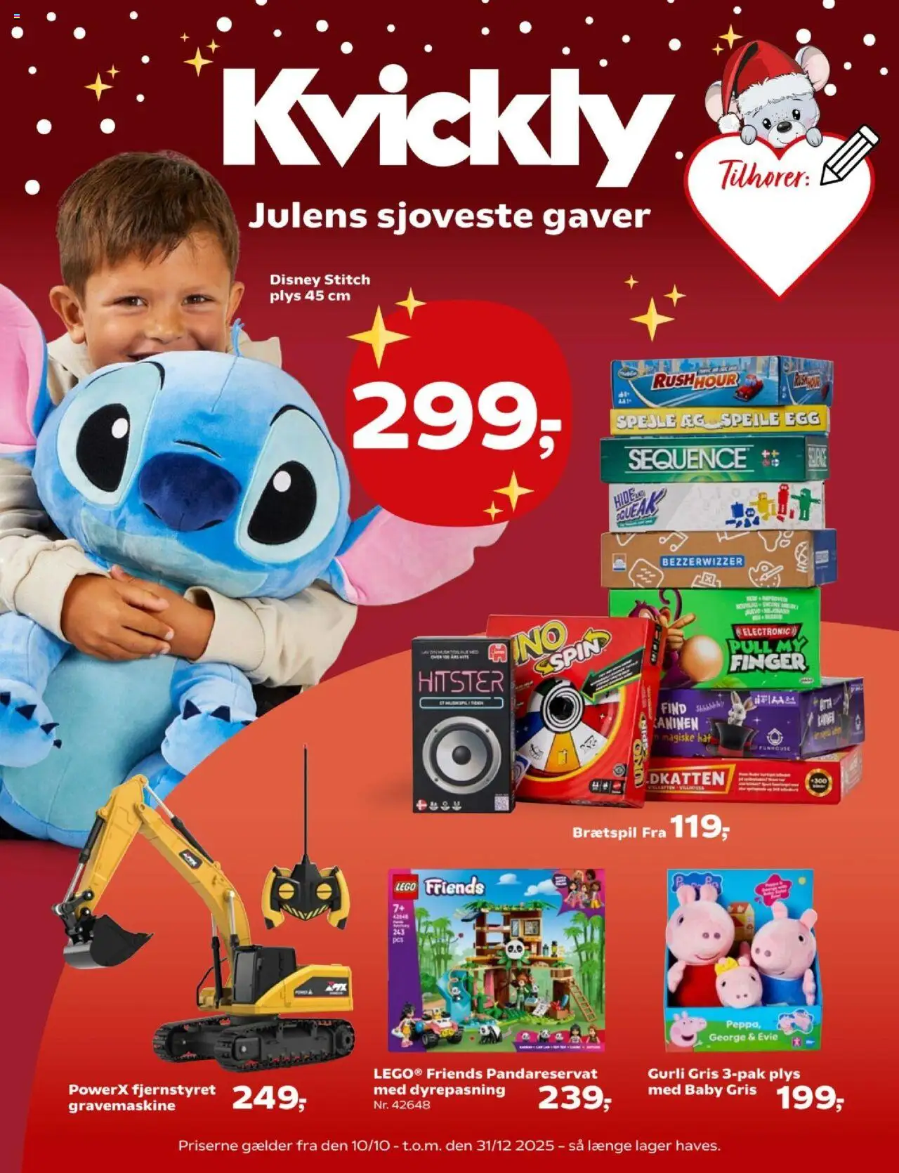 Kvickly - Legetøjskatalog 2025 - side 1- gyldig fra 10/10/2025