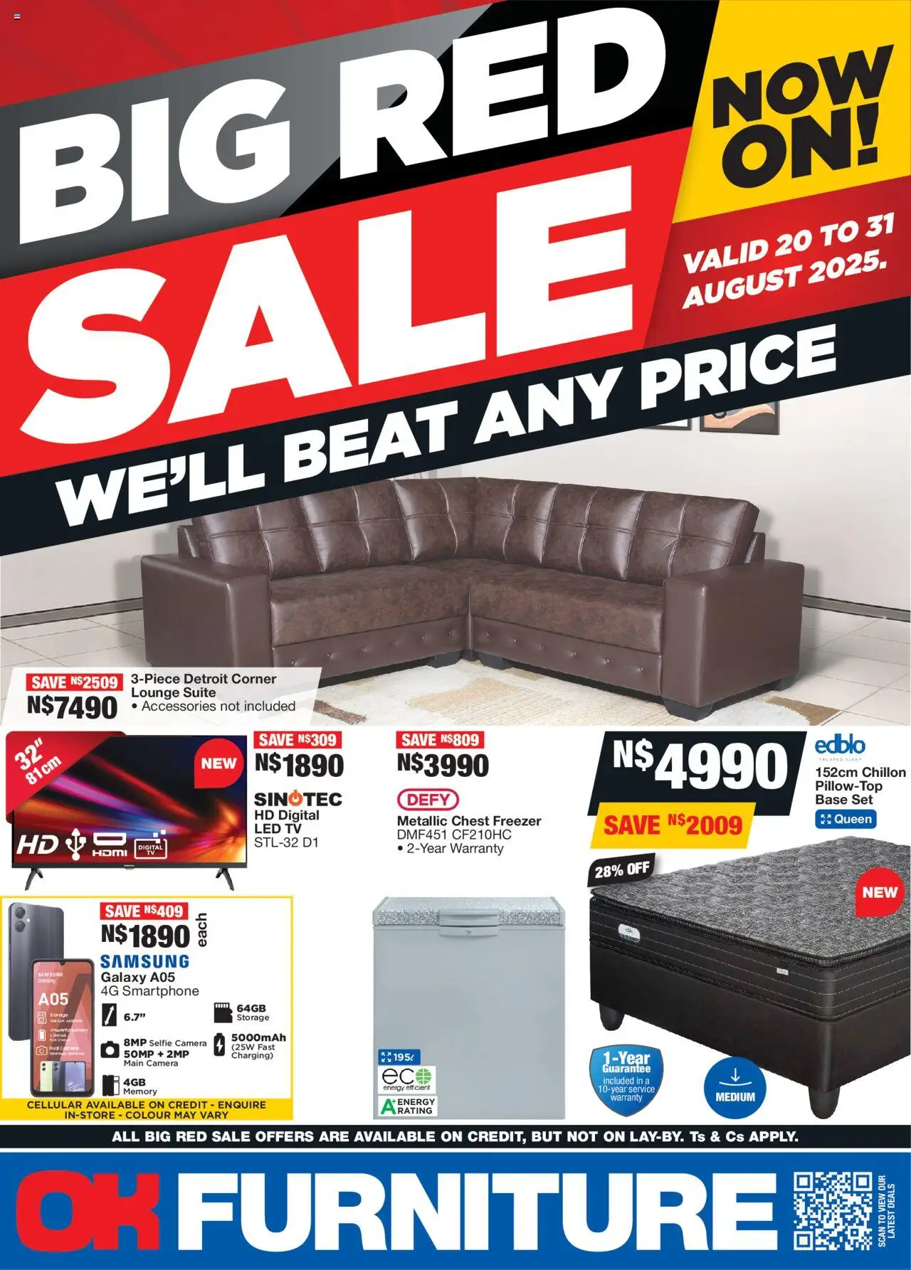 OK Furniture - Namibia  Specials - page 1- valid from 20/08/2025