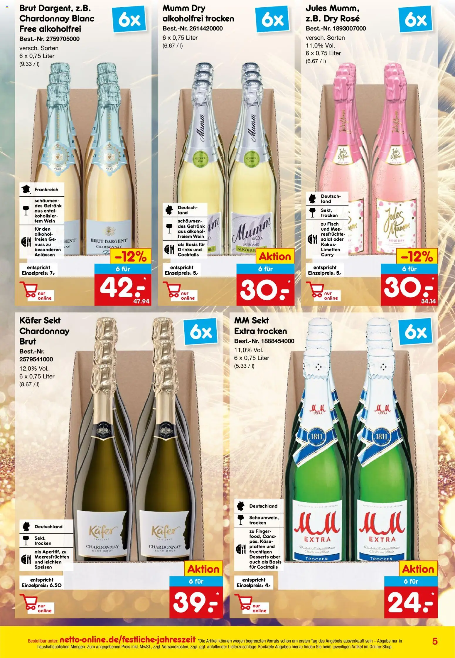 Netto Marken-Discount Online-Sonderangebote Sekt, Wein und Spiritousen - Seite 5 - gültig ab 01.12.2025