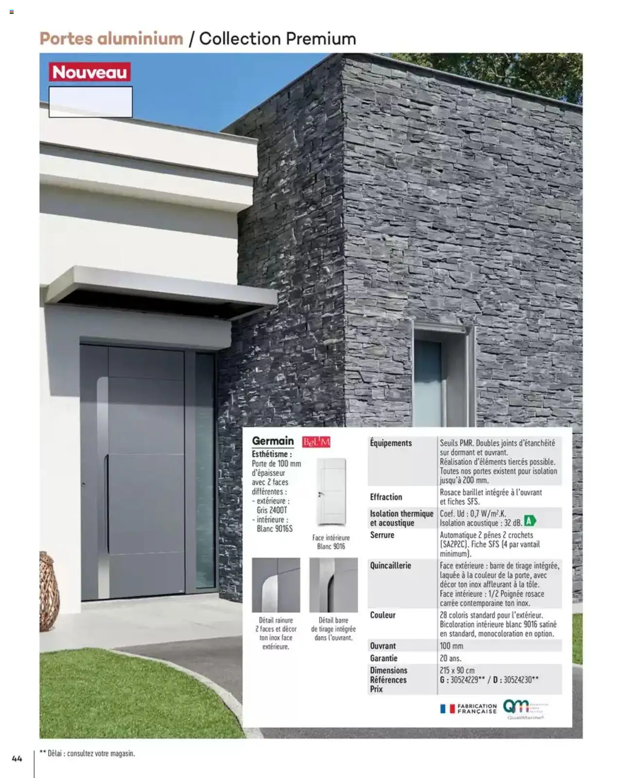 Gedimat Menuiseries intérieures & extérieurs - page 44 - valable à partir du 14/03/2025