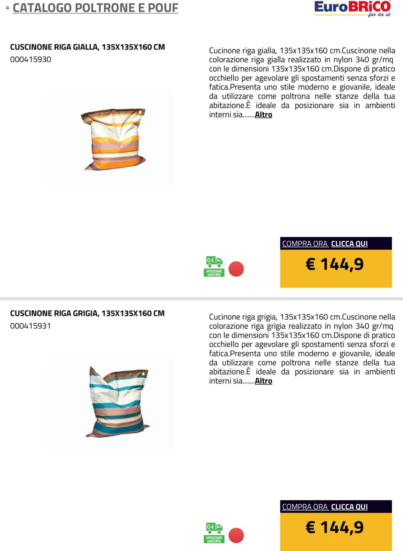 Eurobrico Poltrone e Pouf catalogo - pagina 35 - valido dal 23/07/2025