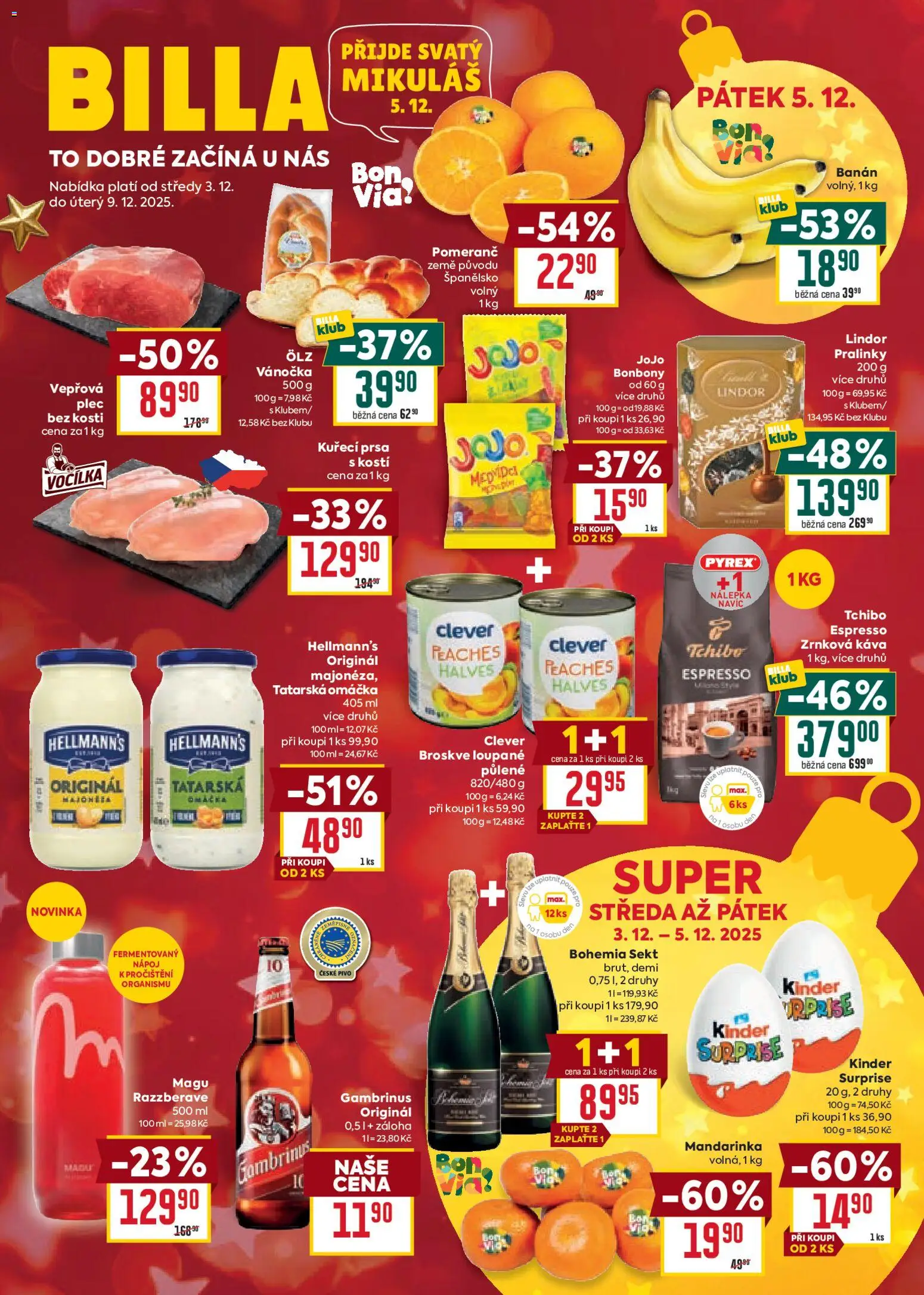 Billa Malý leták - strana 1- platný od 03.12.2025