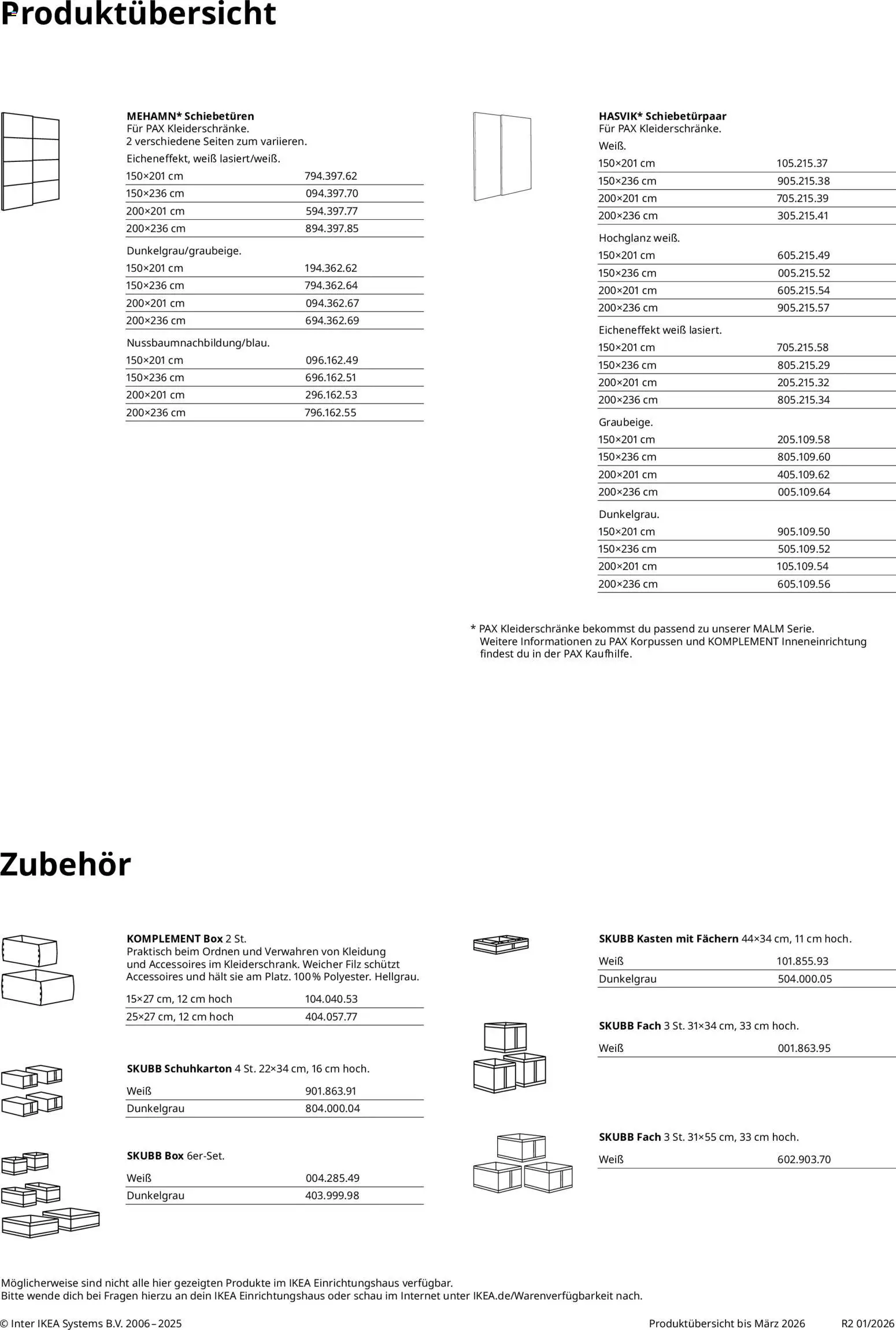 Ikea Schlafzimmerserie - Seite 4 - gültig ab 02.01.2026