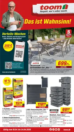 Vorschau Toom Baumarkt Prospekt 	 gültig ab 18.04.2026
