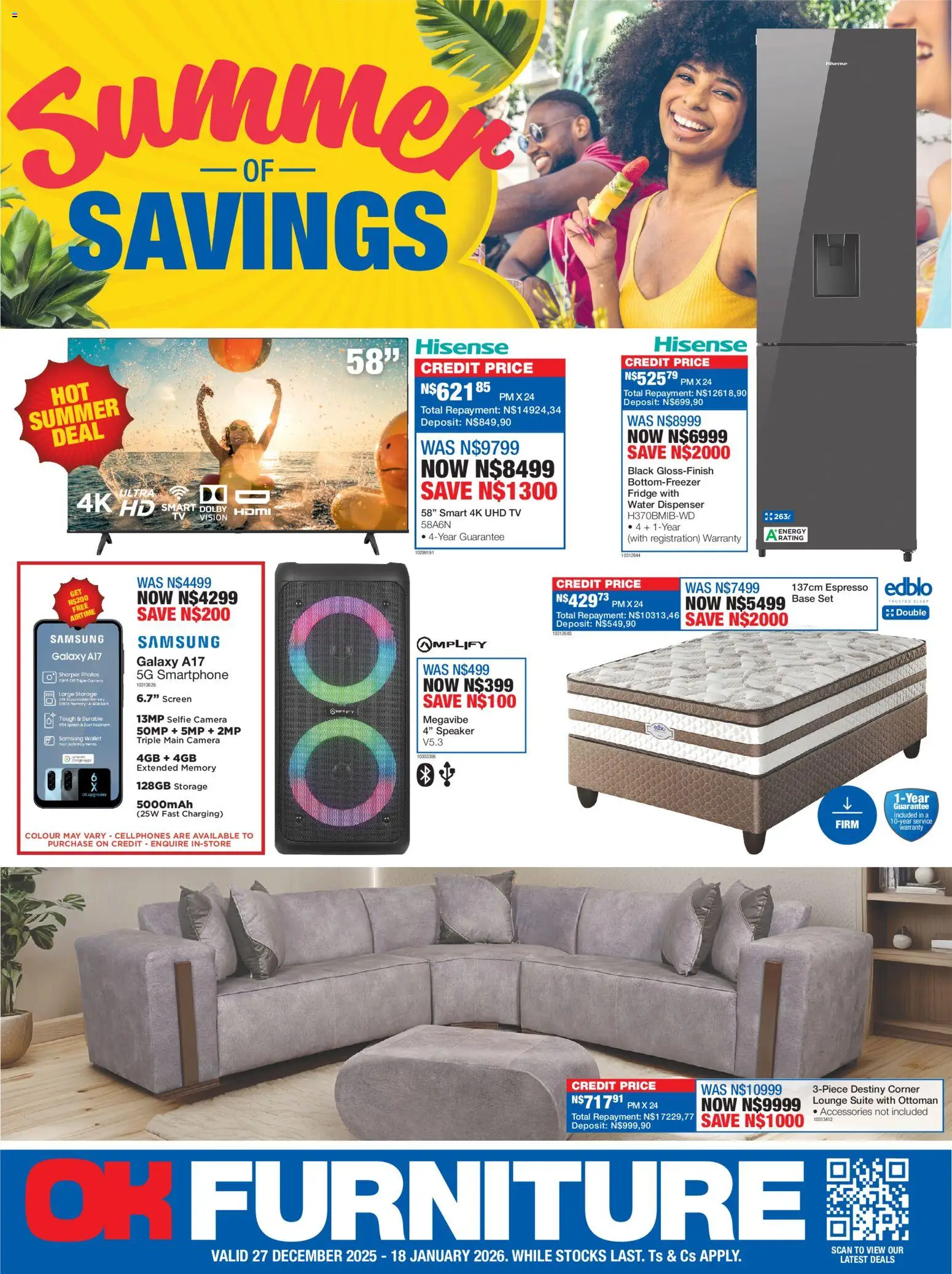 OK Furniture - Namibia  Specials - page 1- valid from 27/12/2025