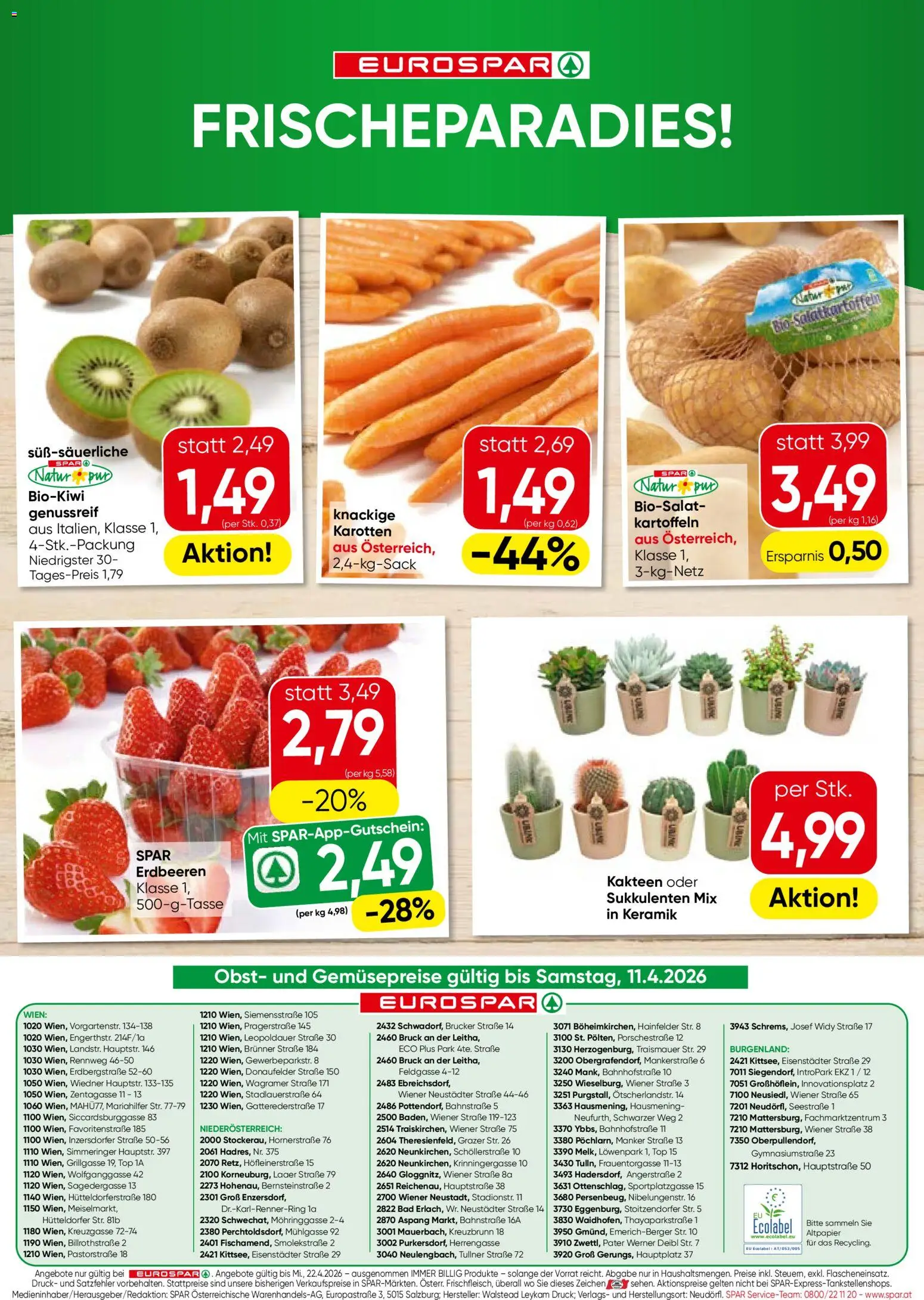 Eurospar Flugblatt - page 16- valid from 09.04.2026