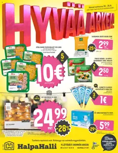 Esikatselu Halpa Halli tarjoukset voimassa alkaen 20/08/2025