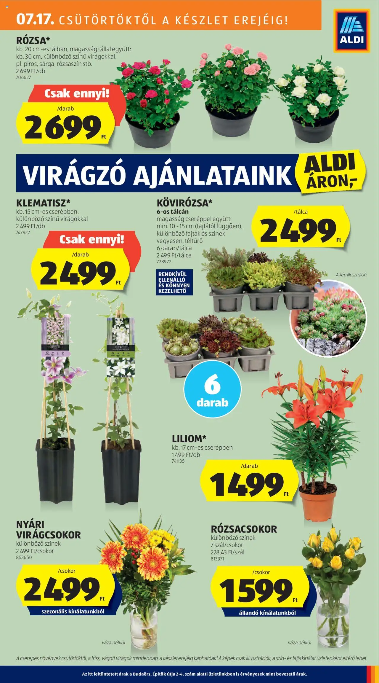 Aldi - Középső sor termékei - 11oldal - érvényes 2025.07.17.-tól