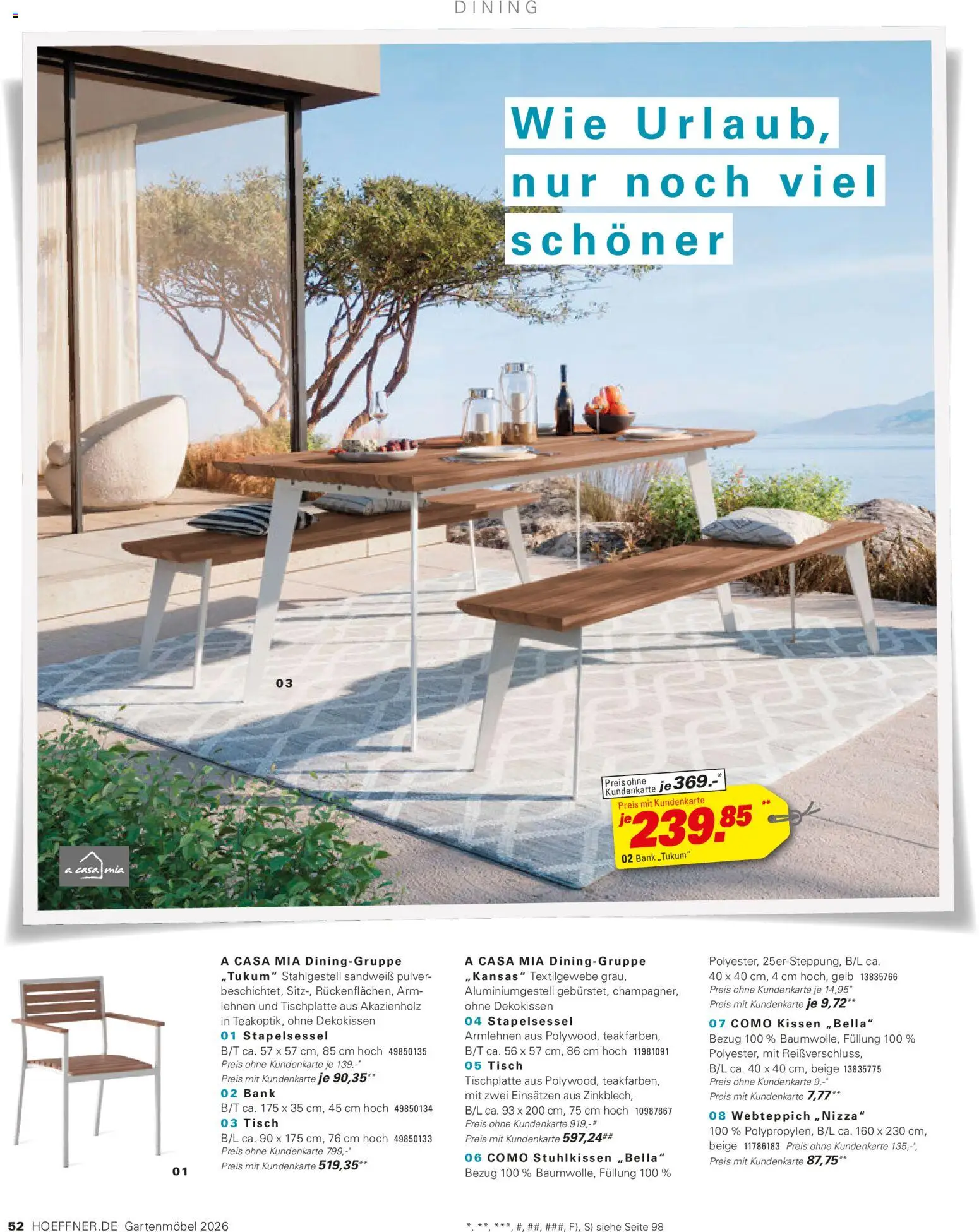 Höffner Prospekt Gartenmöbel - Seite 52 - gültig ab 27.03.2026