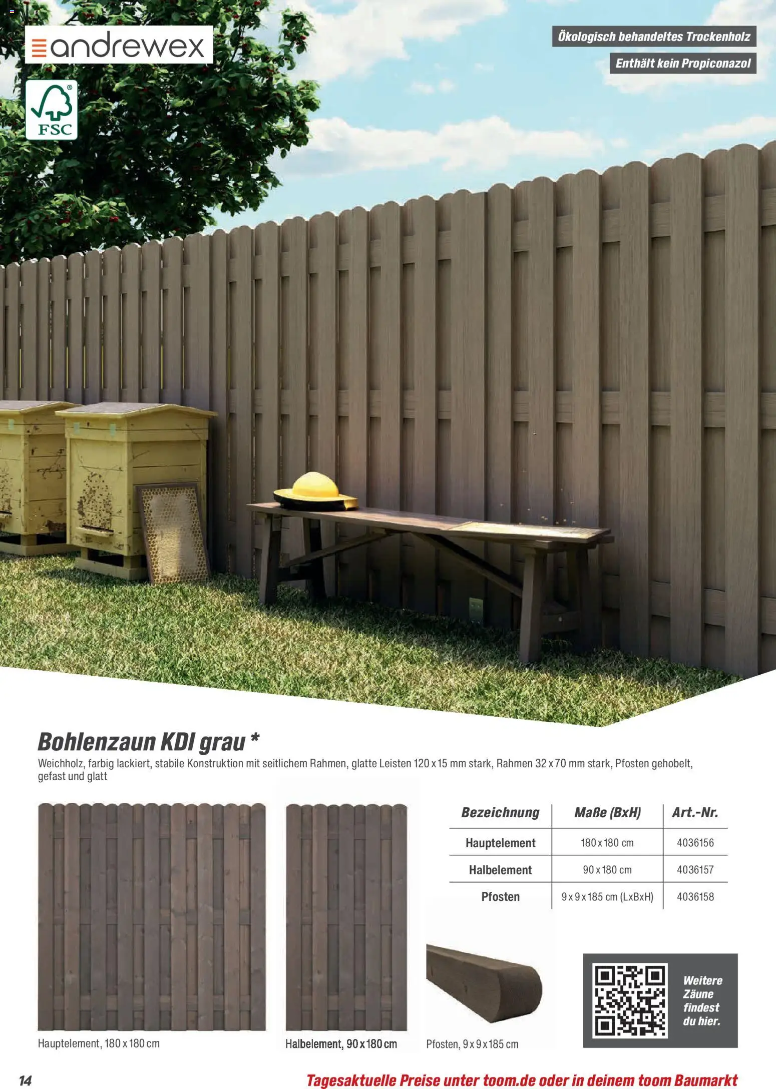 Toom Baumarkt Zäune & Sichtschutz 2026 - Seite 14 - gültig ab 20.02.2026
