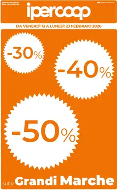 Anteprima Ipercoop Sicilia catalogo valida dal 13/02/2026