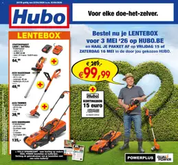 Hubo folder geldig vanaf 22/04/2026