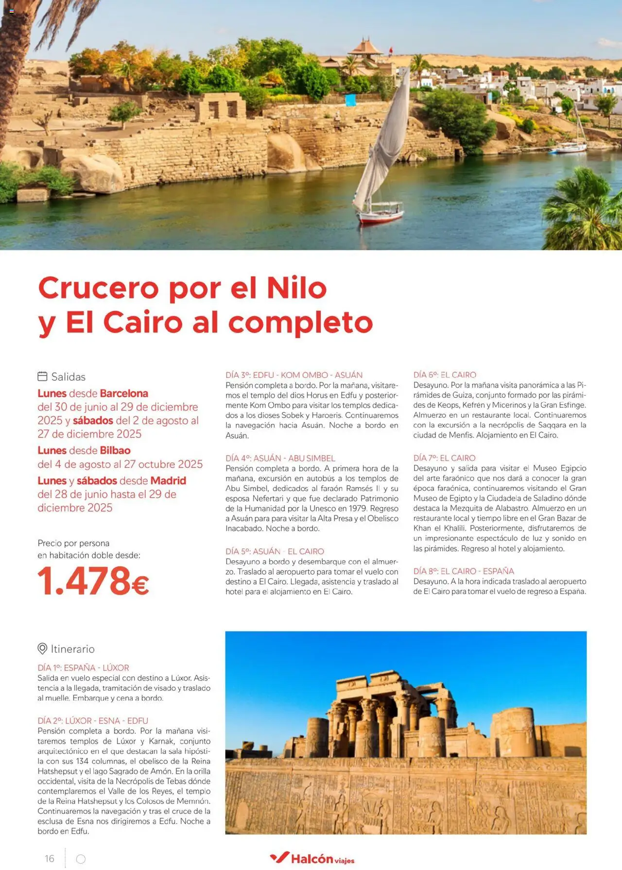 Halcón Viajes Egipto - Página de 16 - Válido desde 01/07/2025
