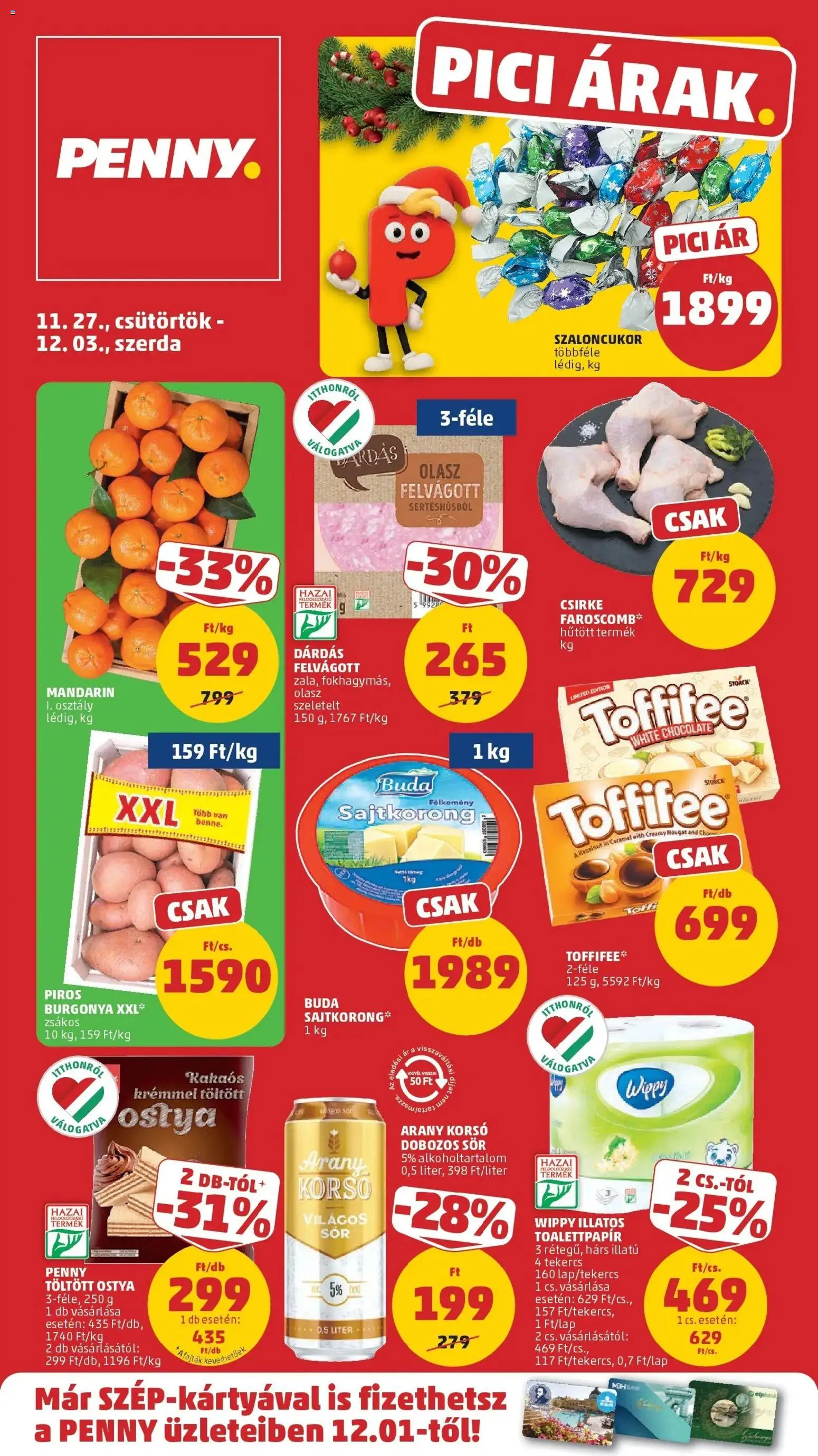 PENNY Akciós újság - 1oldal - érvényes 2025.11.27.-tól