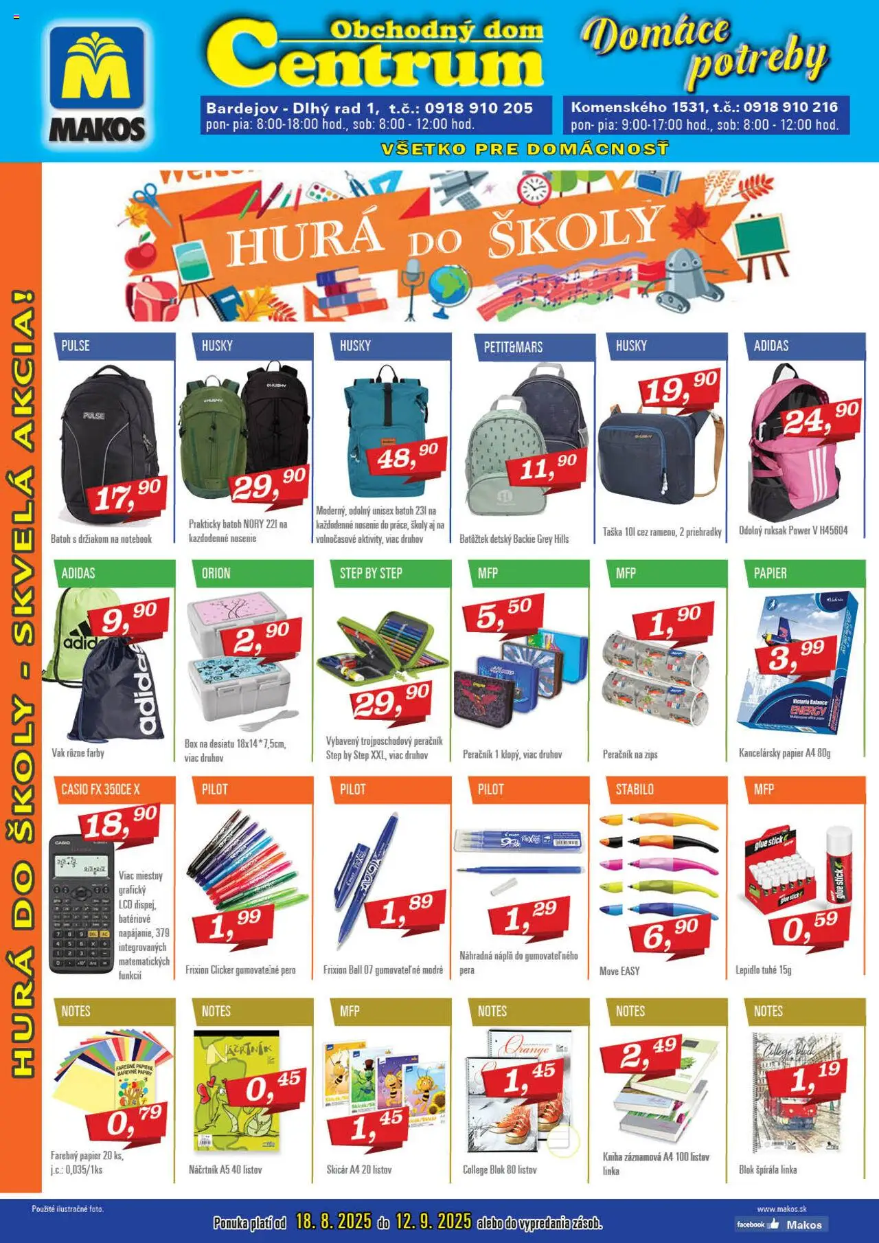 Makos hurá do školy - strana 1- platný od 18.08.2025