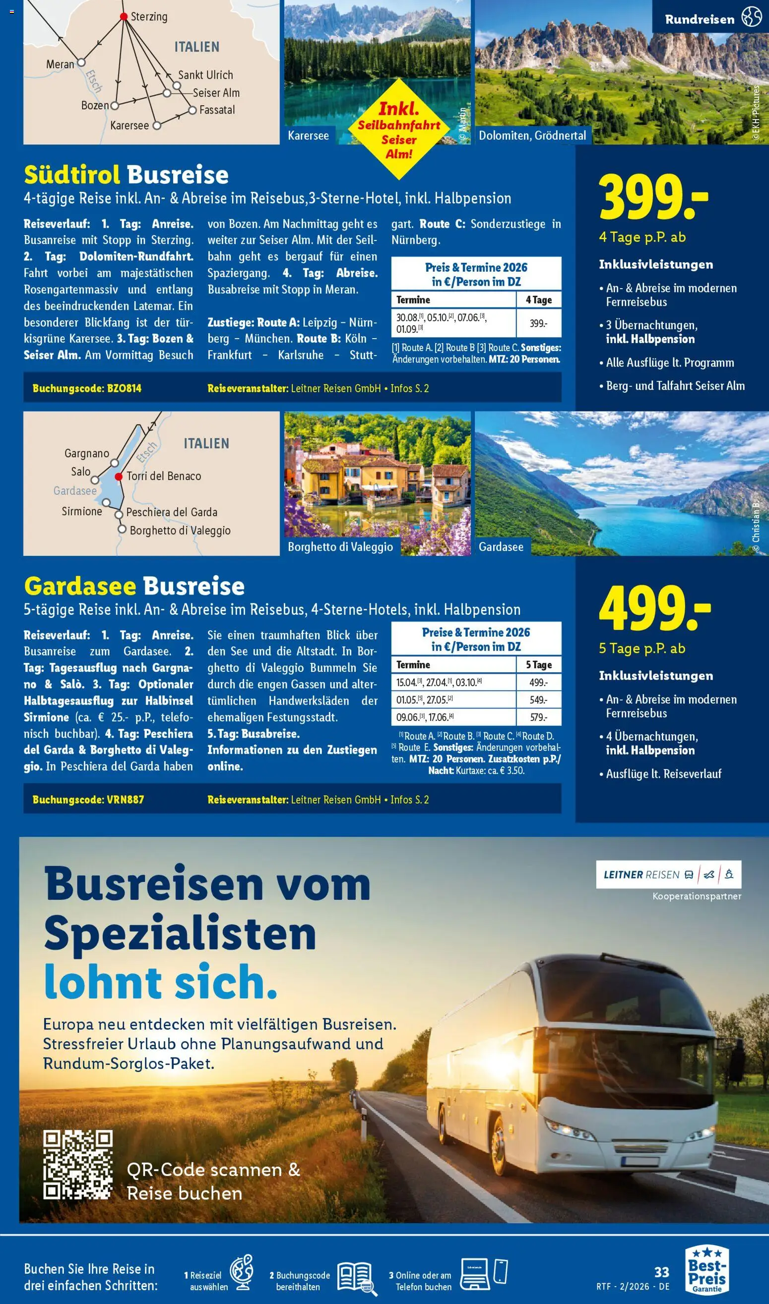 Lidl Reisen Prospekt 	 - Seite 33 - gültig ab 14.02.2026