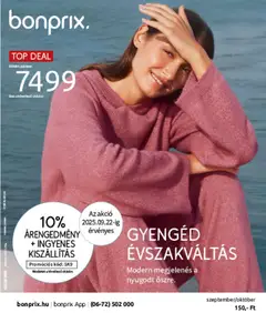 Előnézet Bonprix akció katalógus + Gyengéd Évszakváltás érvényes 2025.09.22.-tól