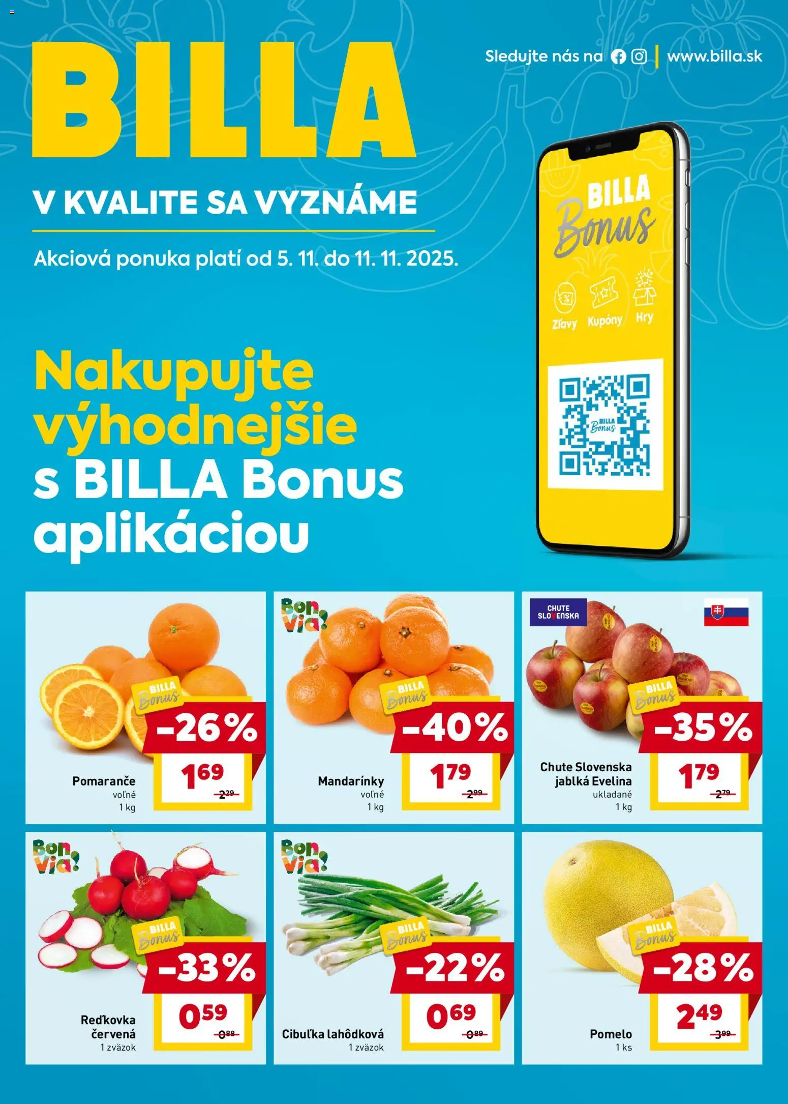 Billa Bonus - strana 1- platný od 05.11.2025