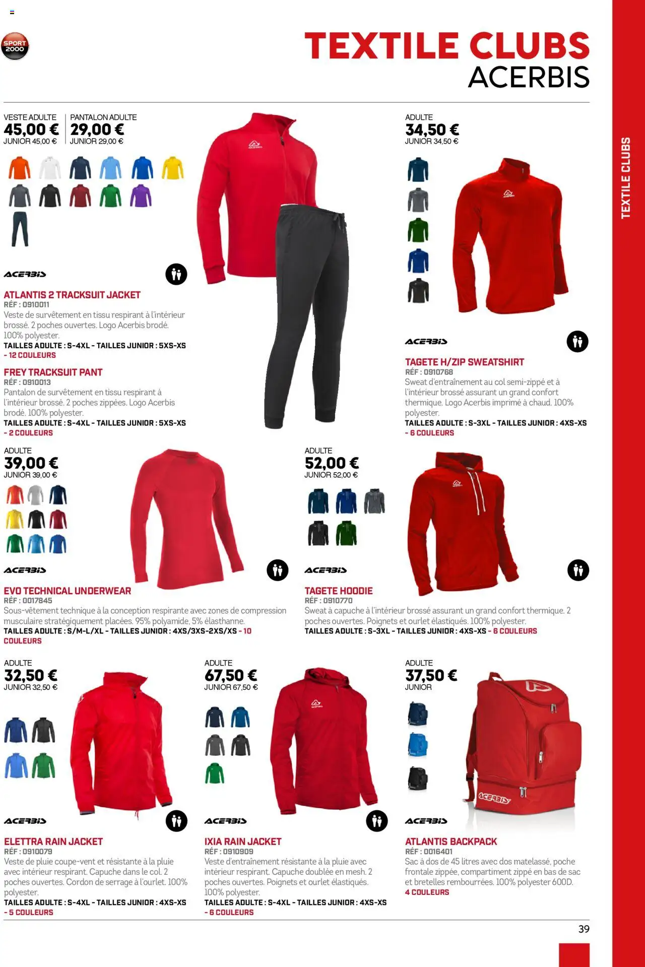 Sport 2000 brochure - page 39 - valable à partir du 01/06/2025