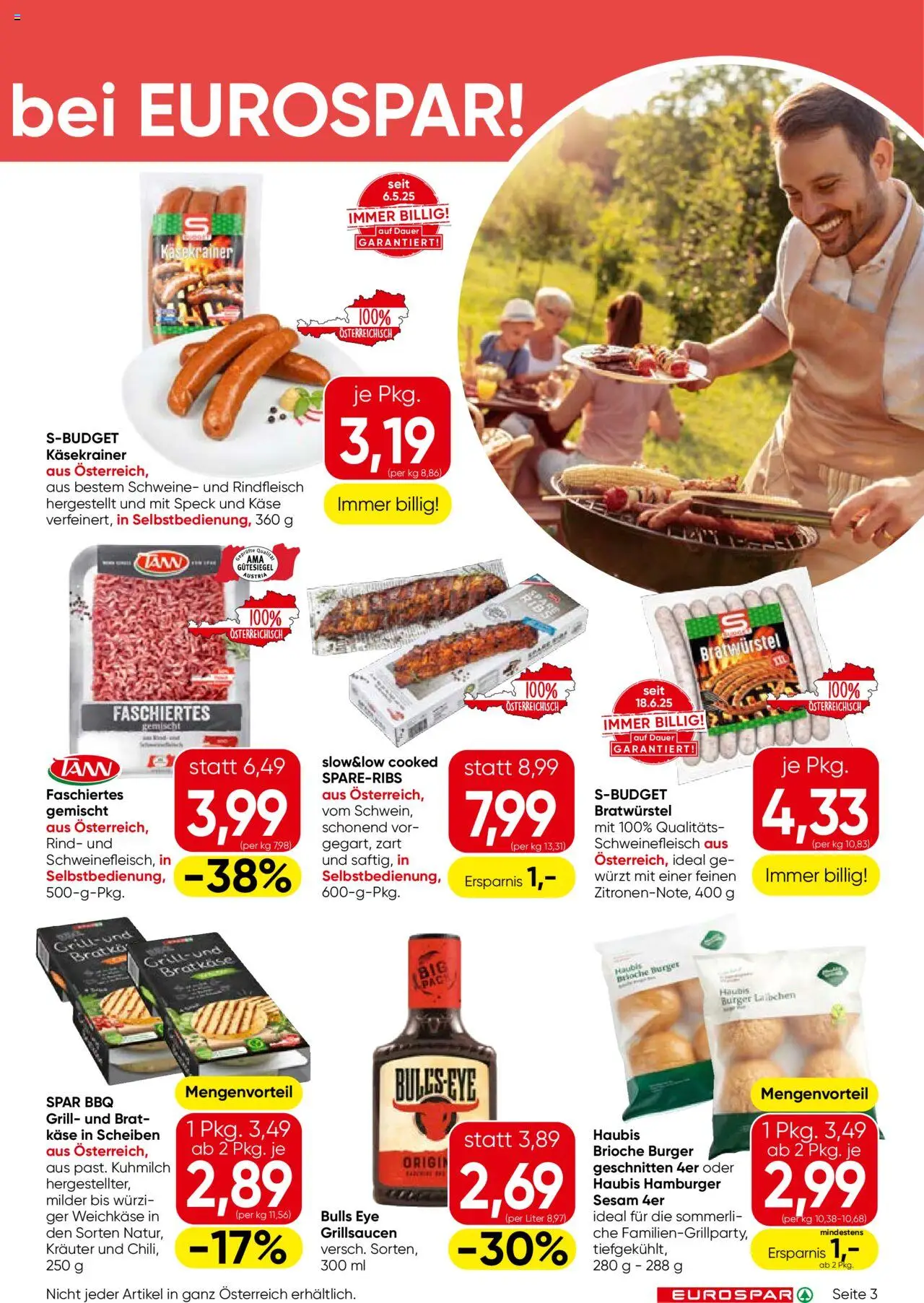 Eurospar Flugblatt - Seite 3- gültig ab 17.07.2025