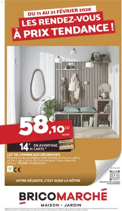 Aperçu Bricomarché catalogue valable à partir du 11/02/2026