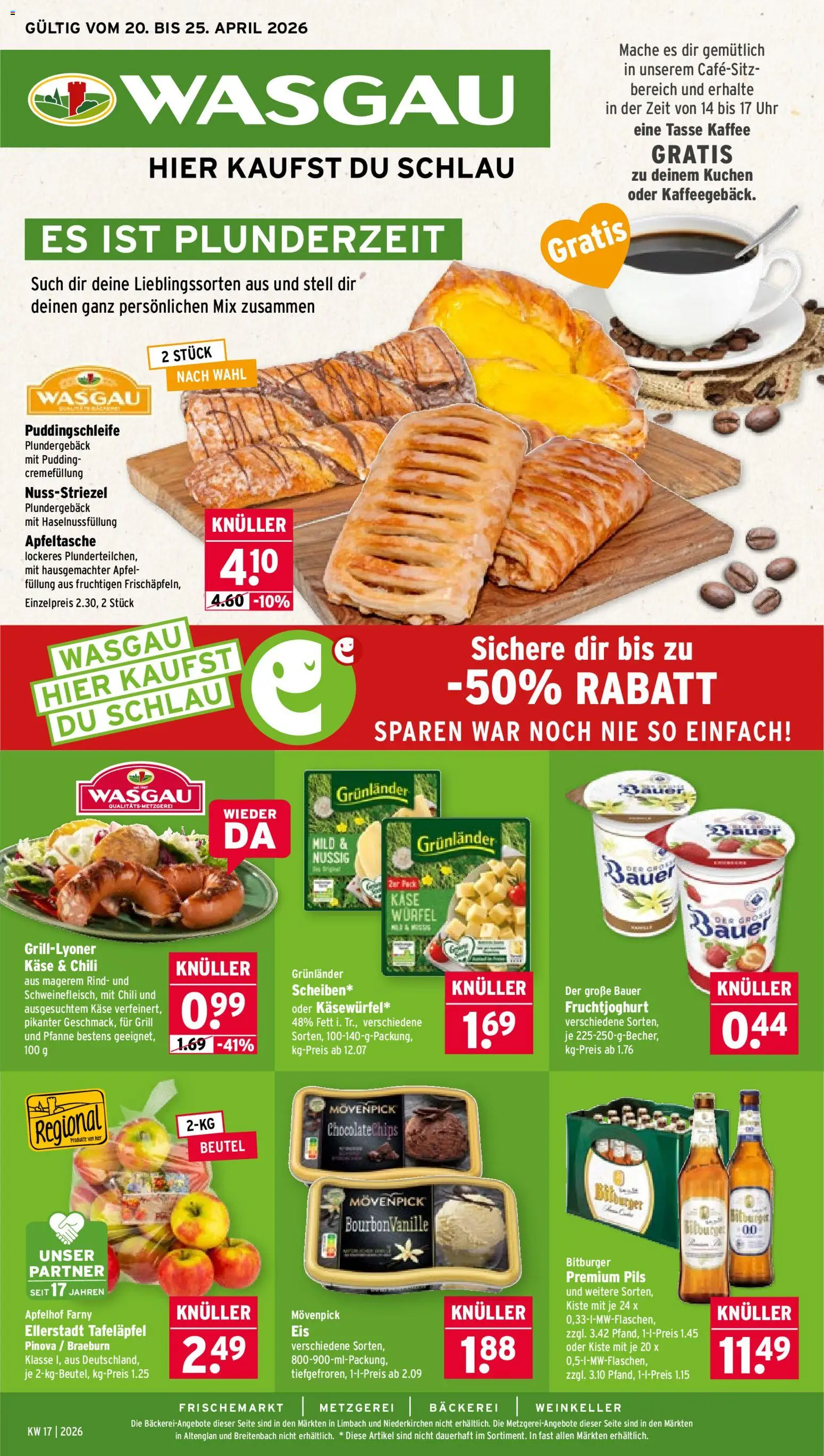 Wasgau Prospekt 	 - Seite 1 - gültig ab 20.04.2026