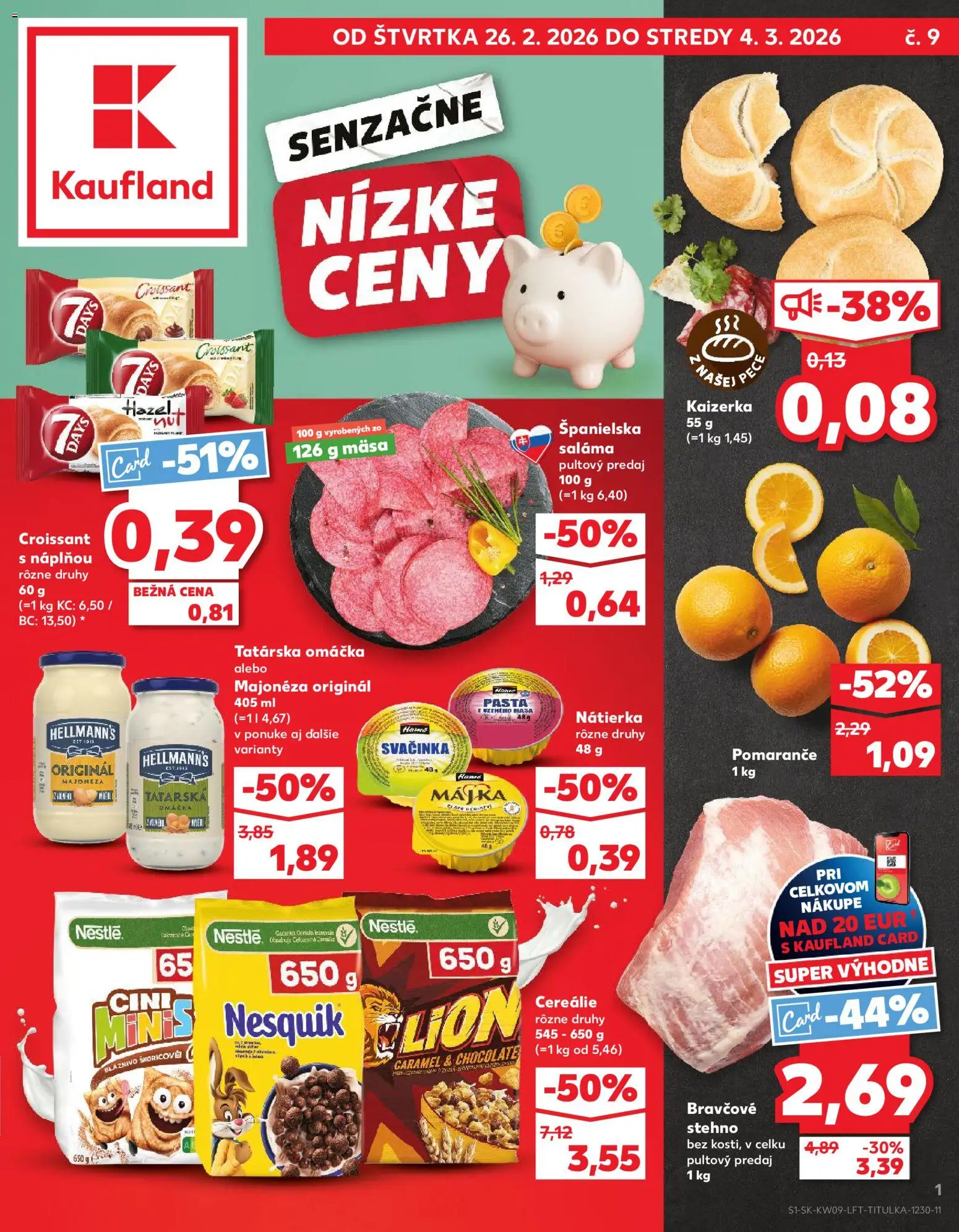 Kaufland Šamorín-Mliečno - strana 1- platný od 26.02.2026